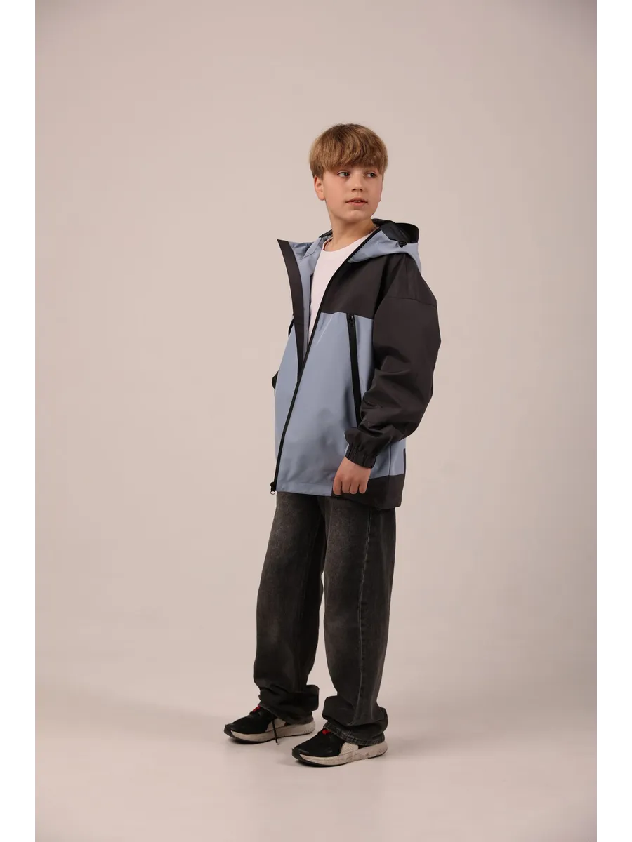 Ветровка Аврора 946-голубой/графит - фото 7