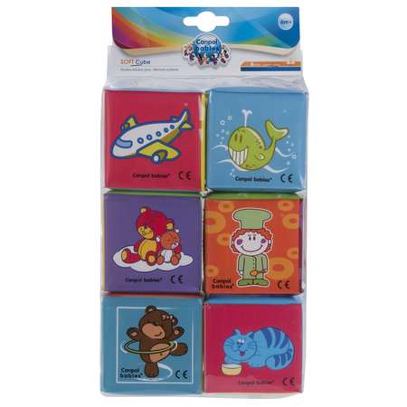 Мягкие обучающие кубики Canpol Babies 6 шт.