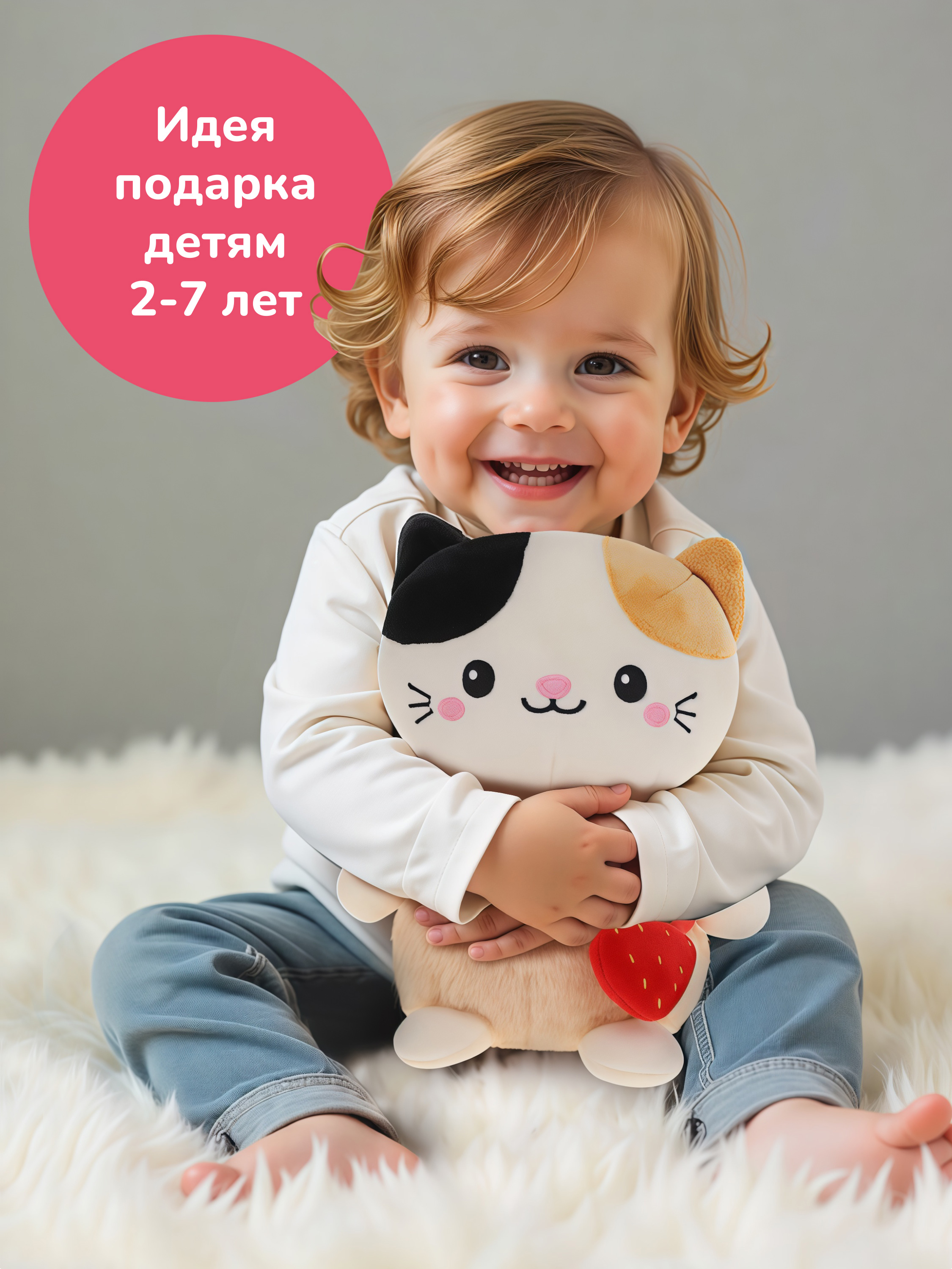 Мягкая игрушка Fluffy Family котик 20 см - фото 3