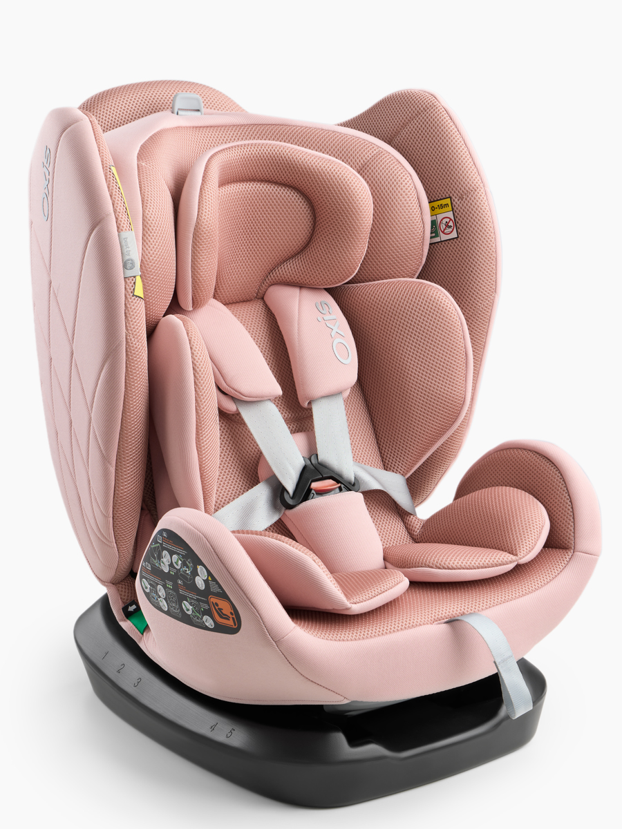 Автокресло Happy Baby Oxis 0+/1/2/3 (0-36 кг) розовый - фото 1
