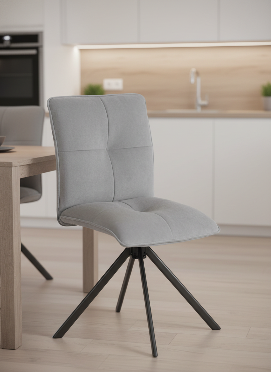 Изображение товара Стул TETCHAIR велюр серый - комфорт и стиль