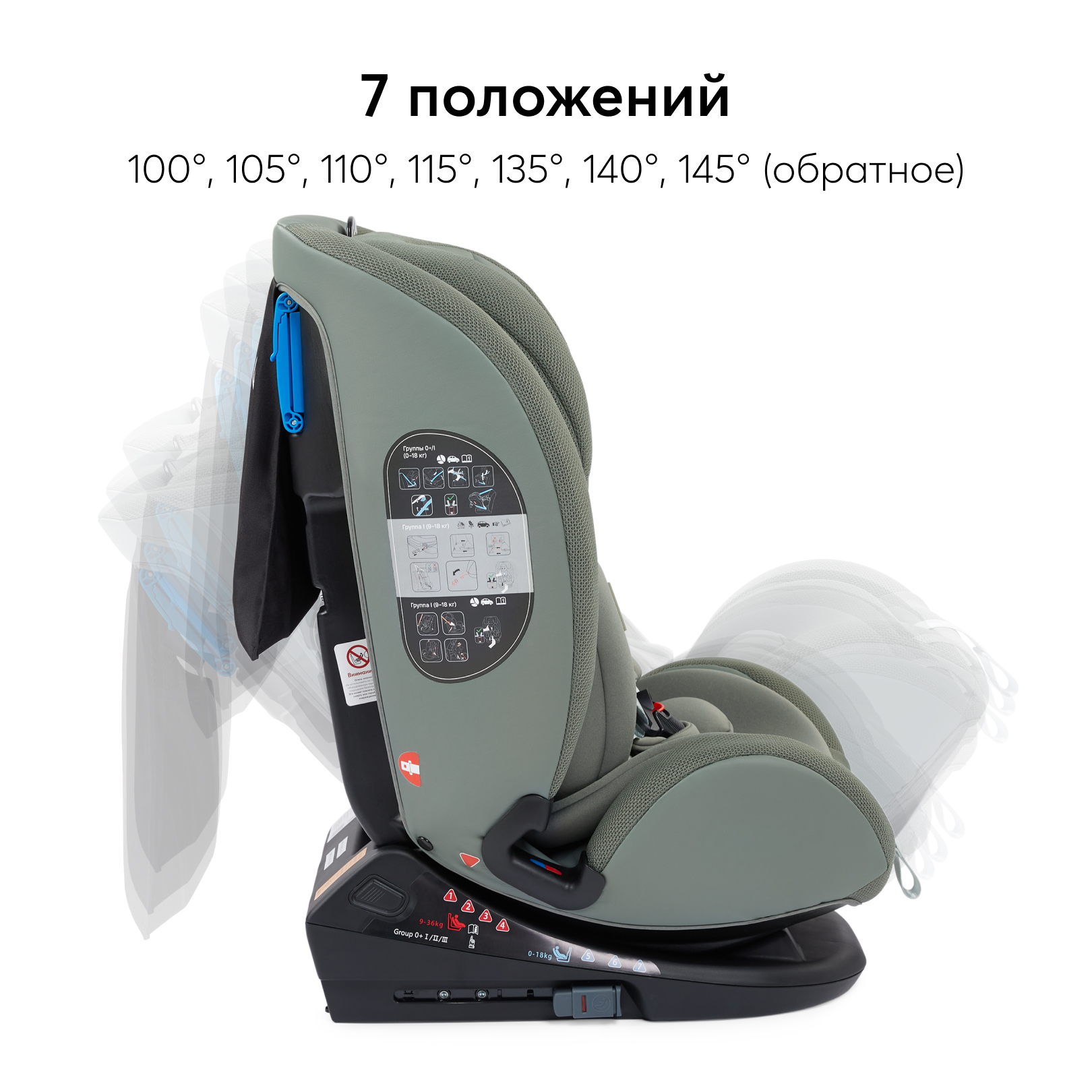 Автокресло Happy Baby Orex Isofix 0+/1/2/3 (0-36 кг) - фото 8