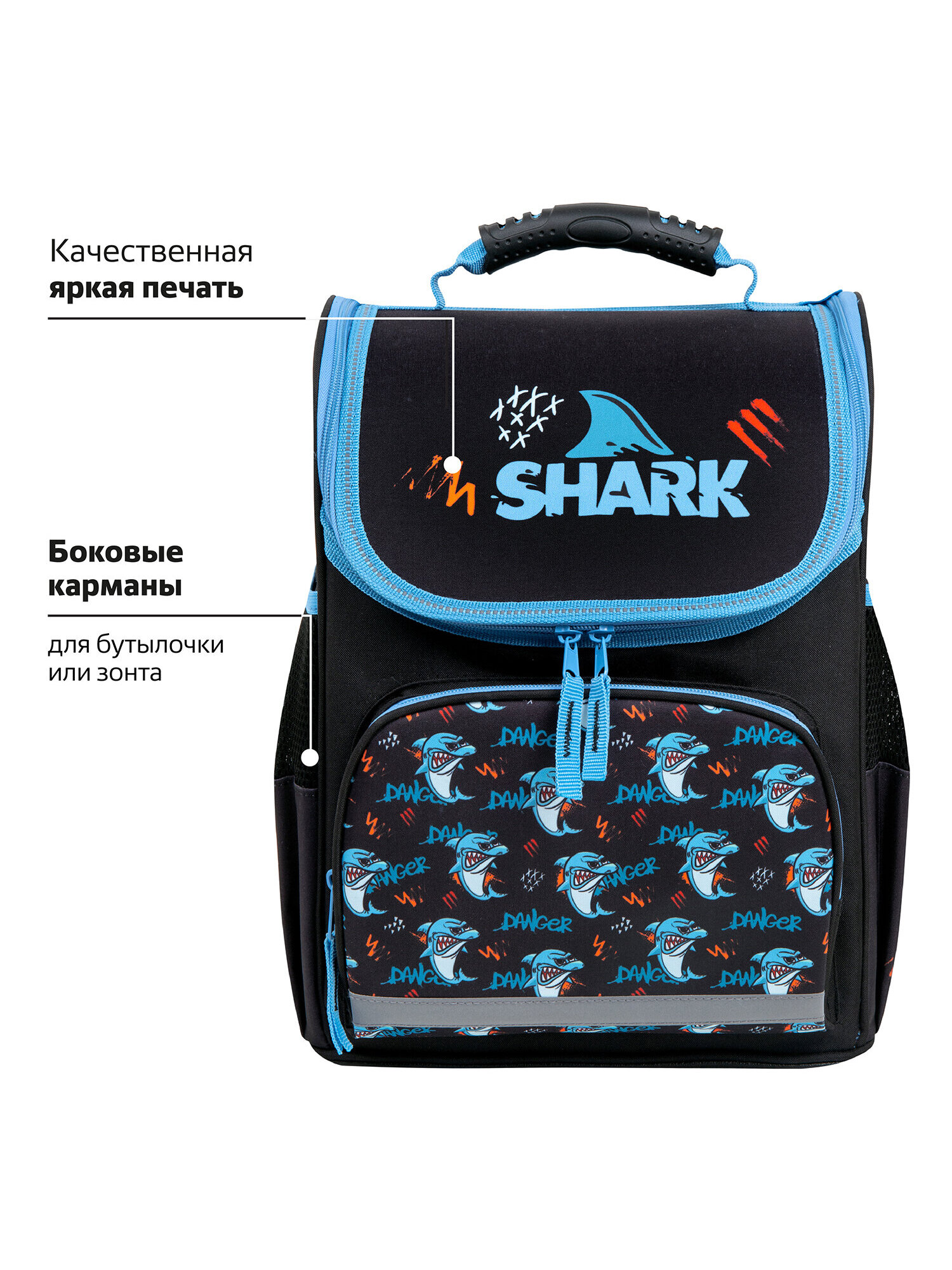 Рюкзак Пифагор злая акула - фото 10