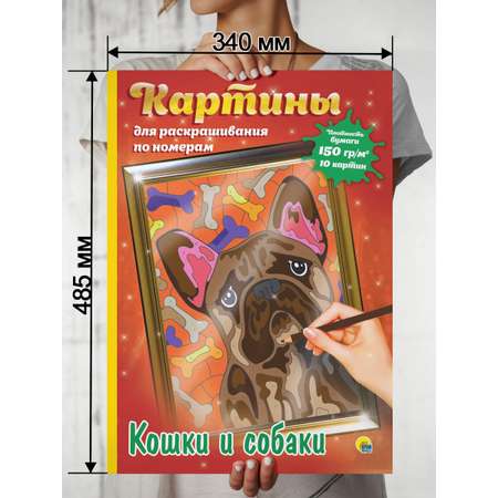 Картина по номерам Проф-Пресс Кошки и собаки
