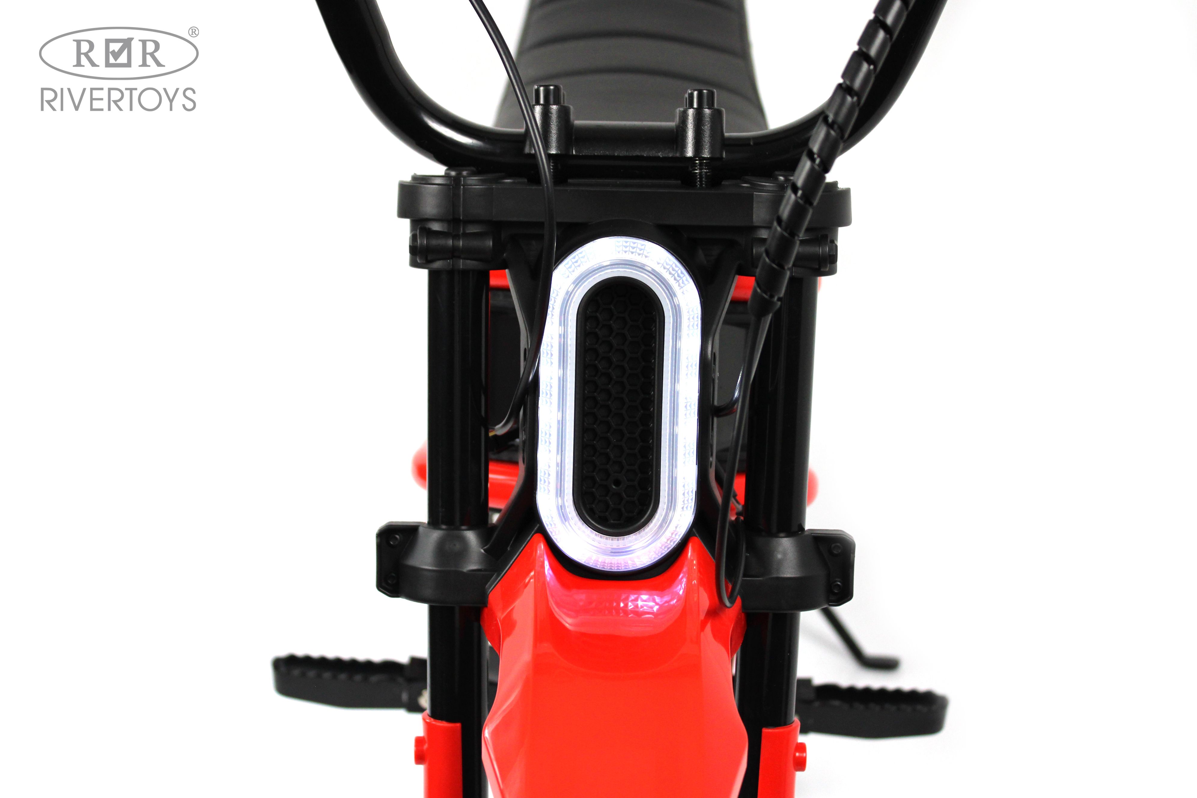 Электромотоцикл RIVERTOYS A005AA-MOTO-RED - фото 20