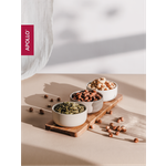 Менажница с подставкой APOLLO 3 предмета