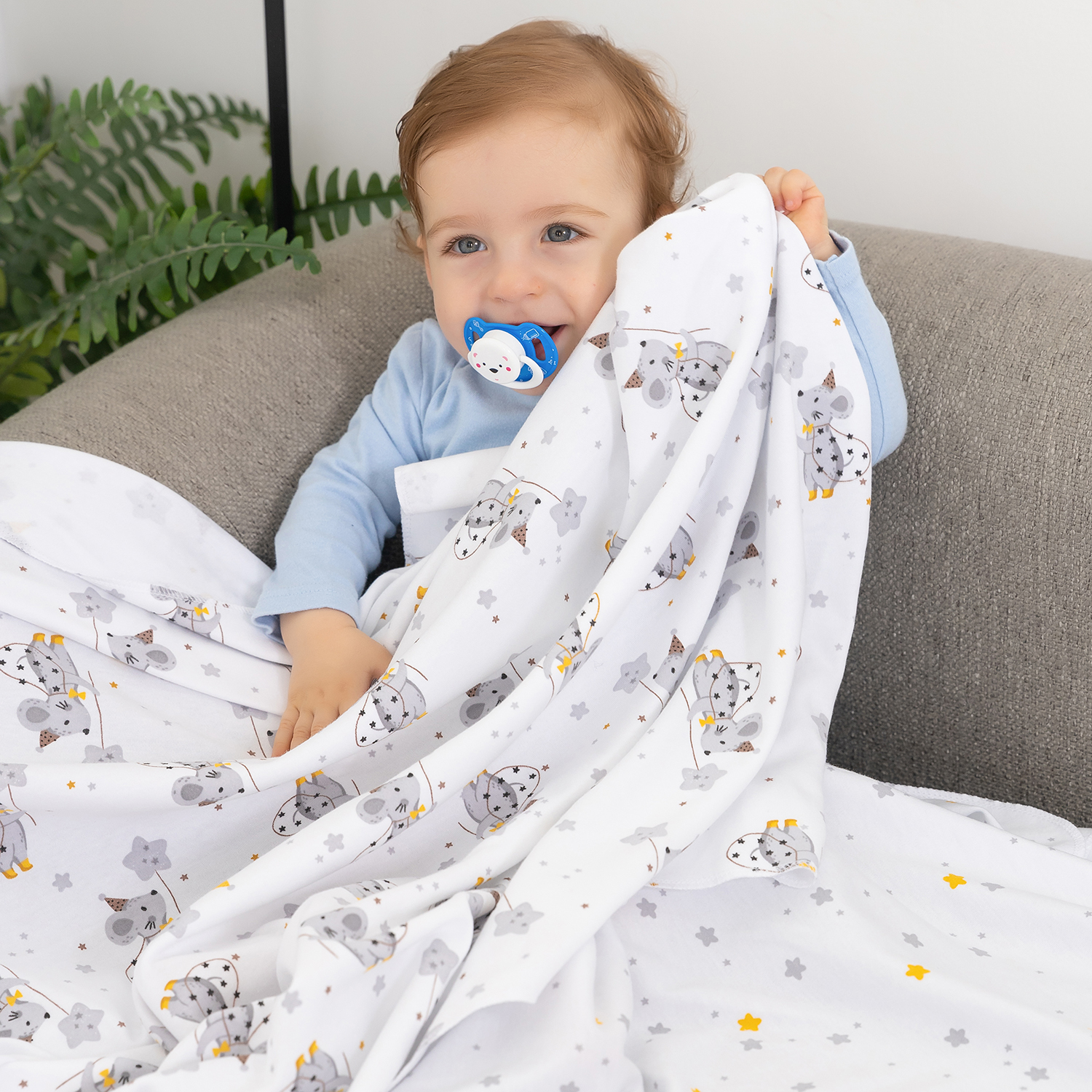 Пелёнка inlovery трикотаж 85х100 см 2 шт. - фото 14