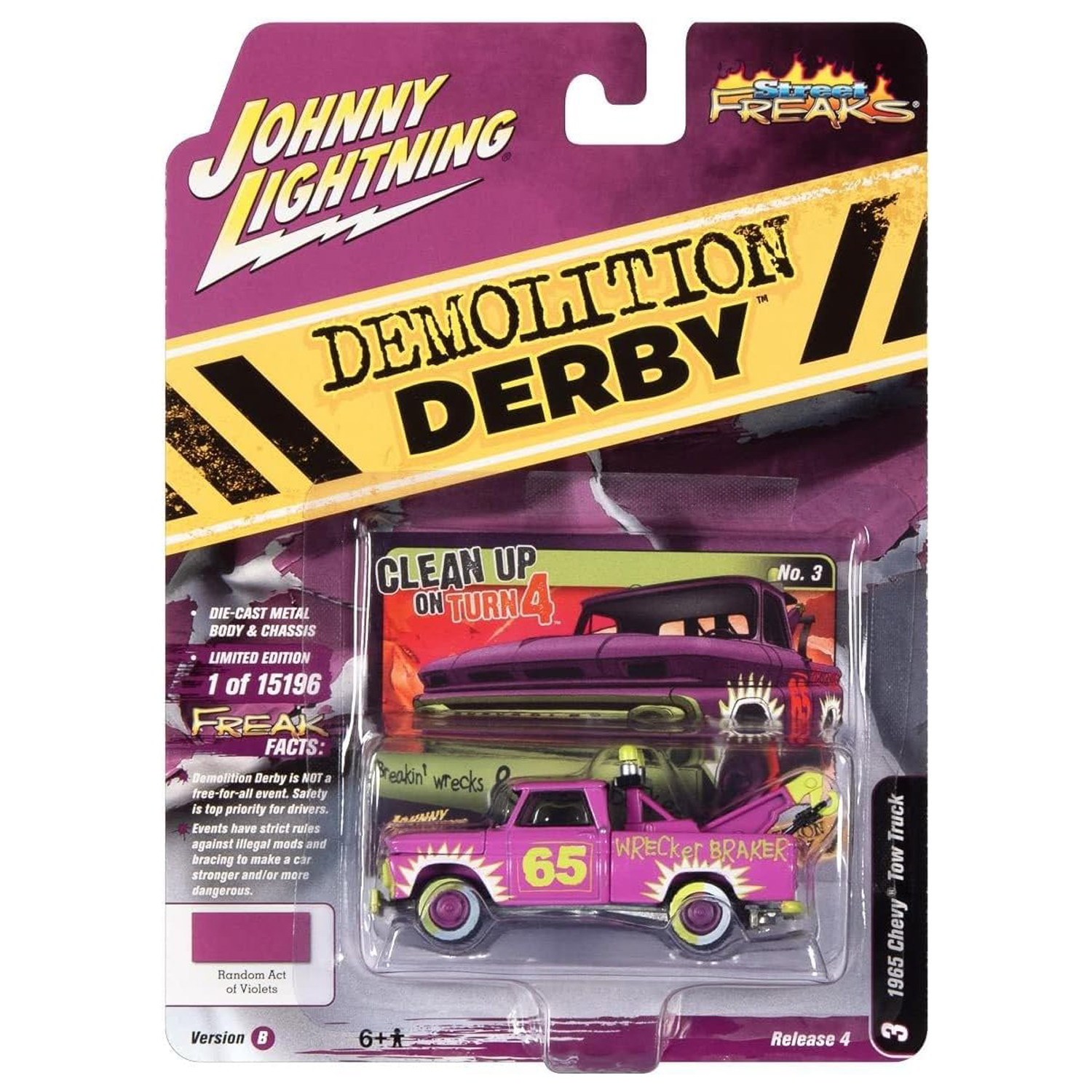 Автомобиль Johnny Lightning 1:64 розовый JLSF022B-R4-N3 - фото 4