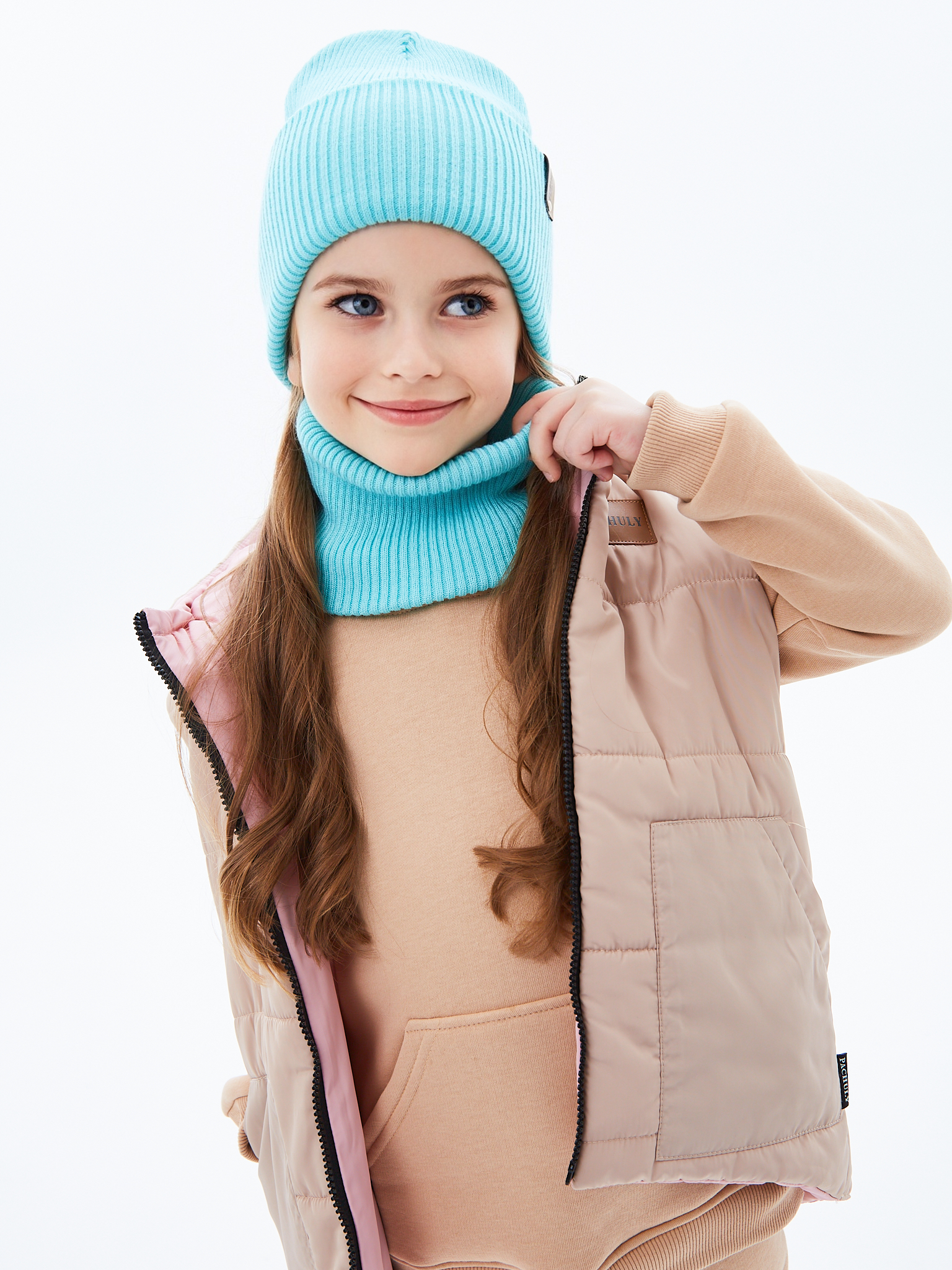 Шапка и снуд KUBRIO KU-H-72-lopataG-Turq - фото 8