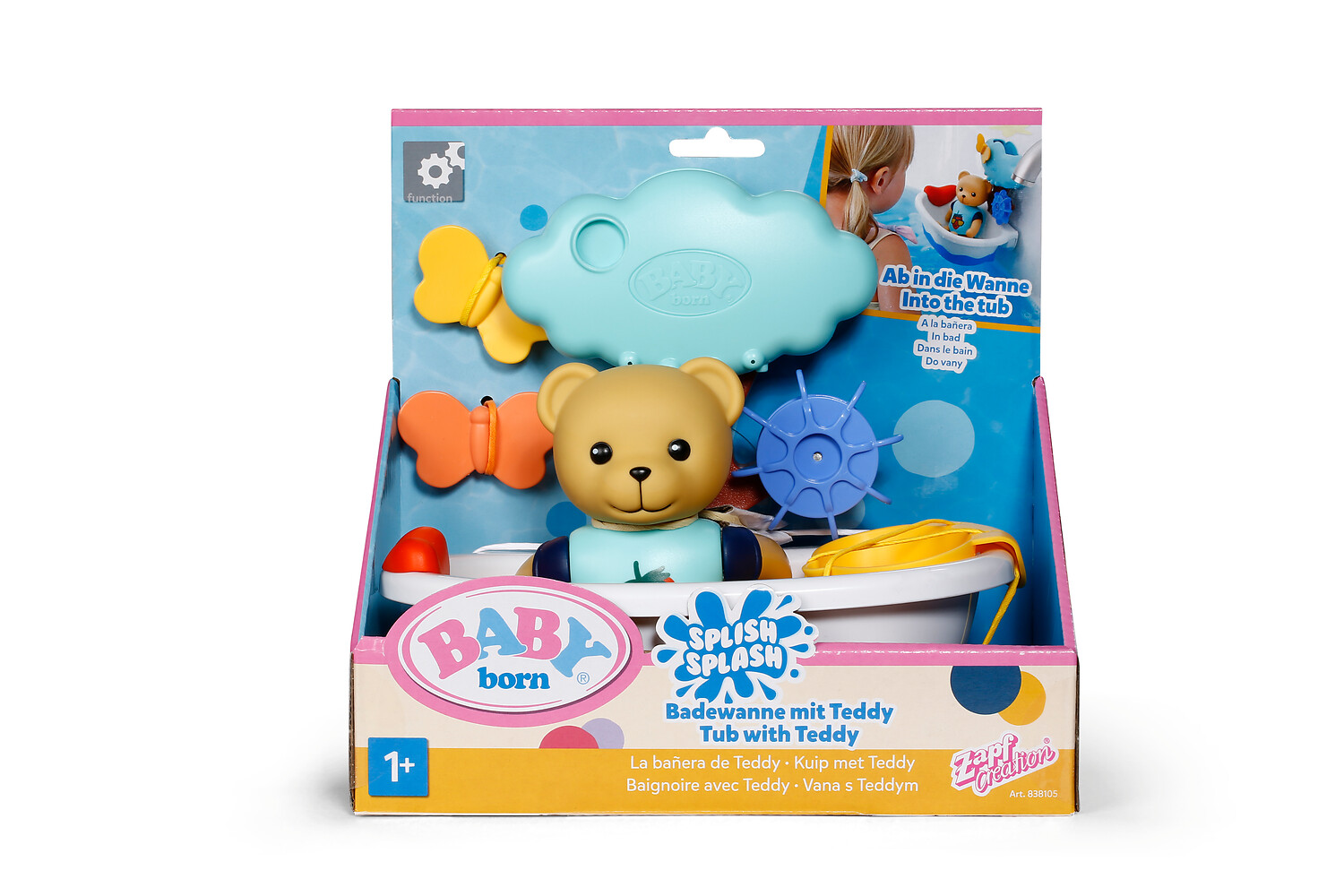 Игрушка BABY BORN набор для ванны с мишкой Тедди - фото 1