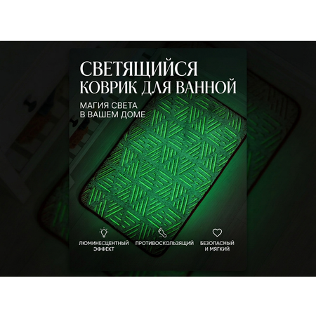 Коврик для ванной Доляна 50 x 80 см 1 шт.