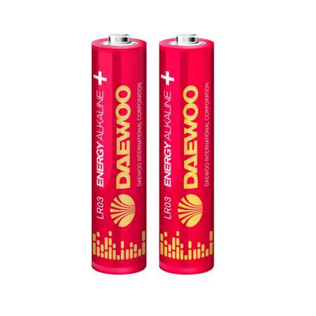 Батарейки алкалиновые DAEWOO Energy ААА LR03 Мизинчиковые 24шт LR03EA-24PB