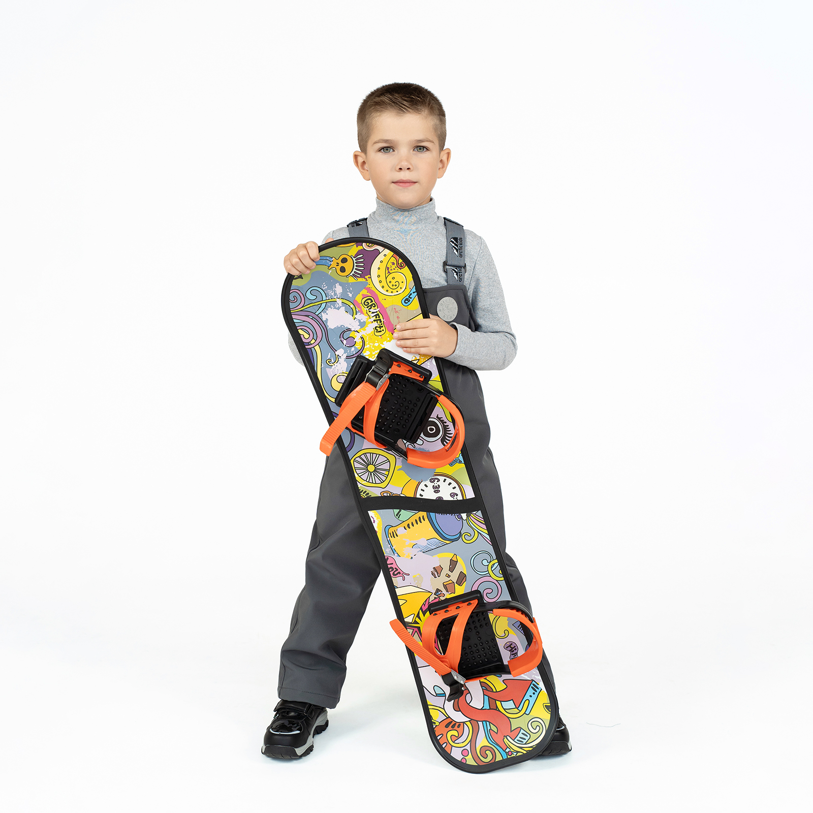 Полукомбинезон Arctic kids 60-021 серый - фото 17