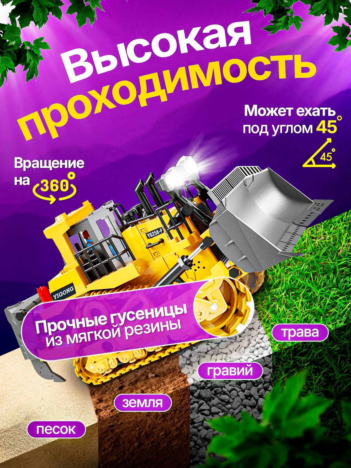 Бульдозер РУ ToviWish - фото 4