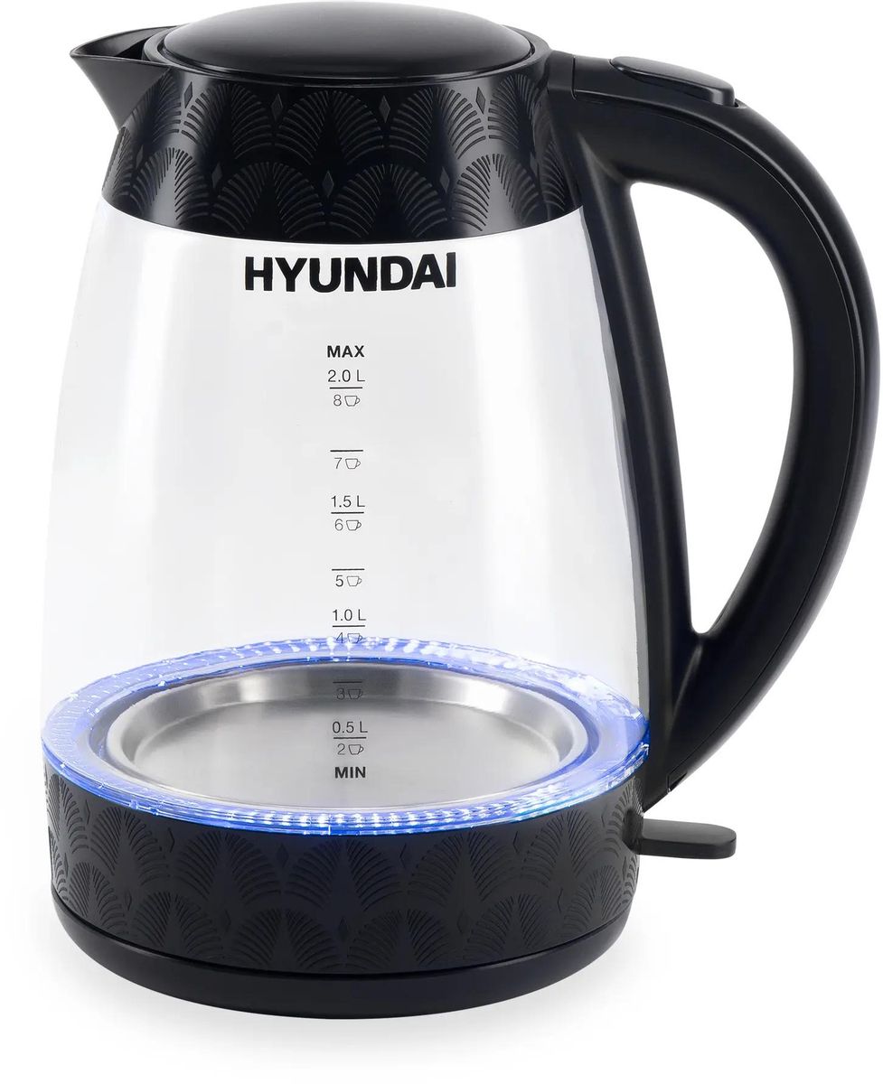 Чайник электрический HYUNDAI Huk-G4505 2200Вт черный - фото 9