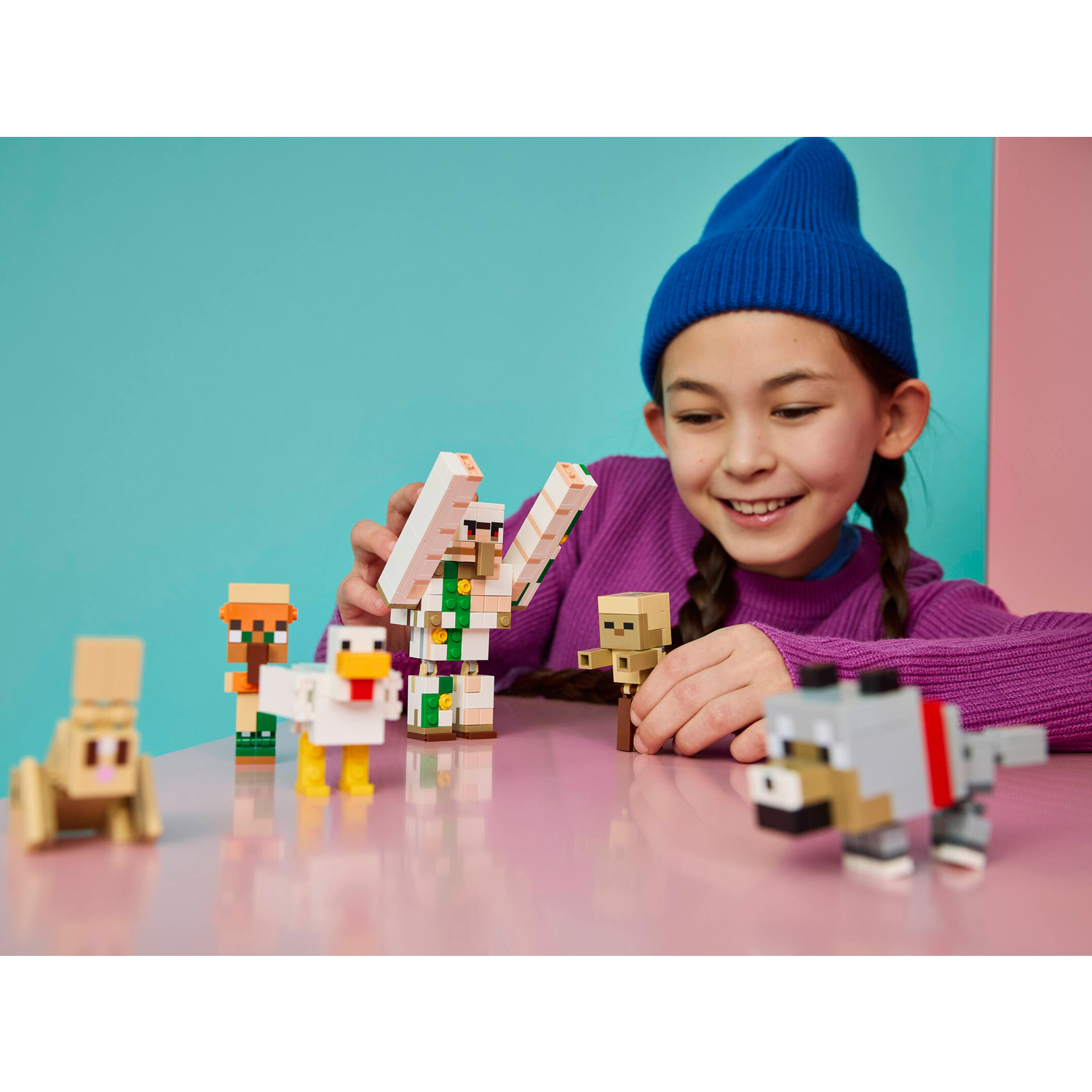 Конструктор LEGO Minecraft Атака куриного наездника 428 дет. - фото 9