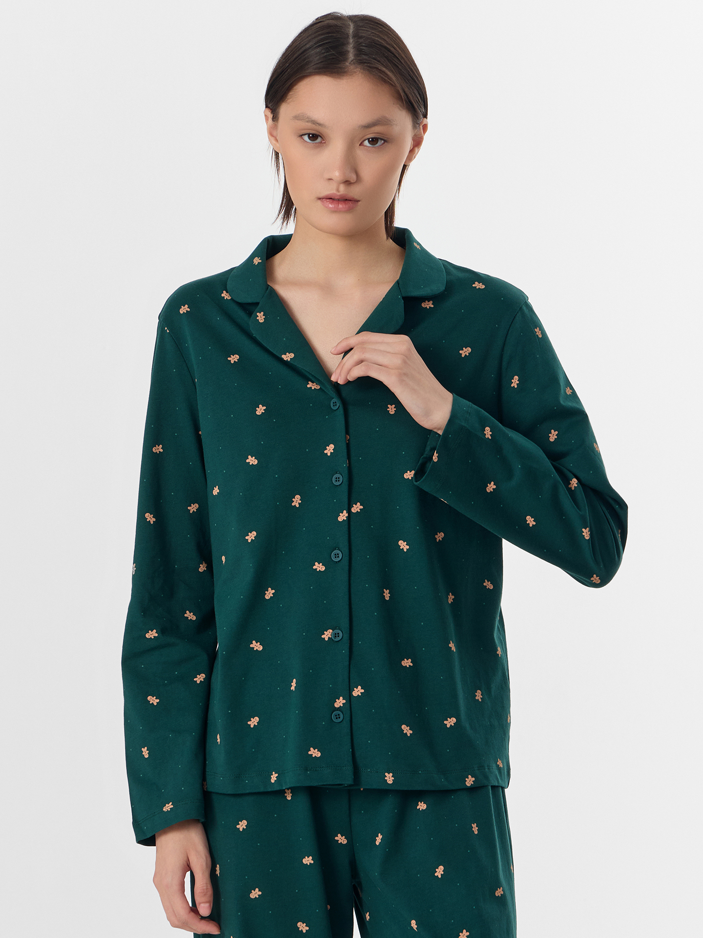Пижама Mark Formelle (Марк Формэль) 592633/печеньки на т.зеленом - фото 3