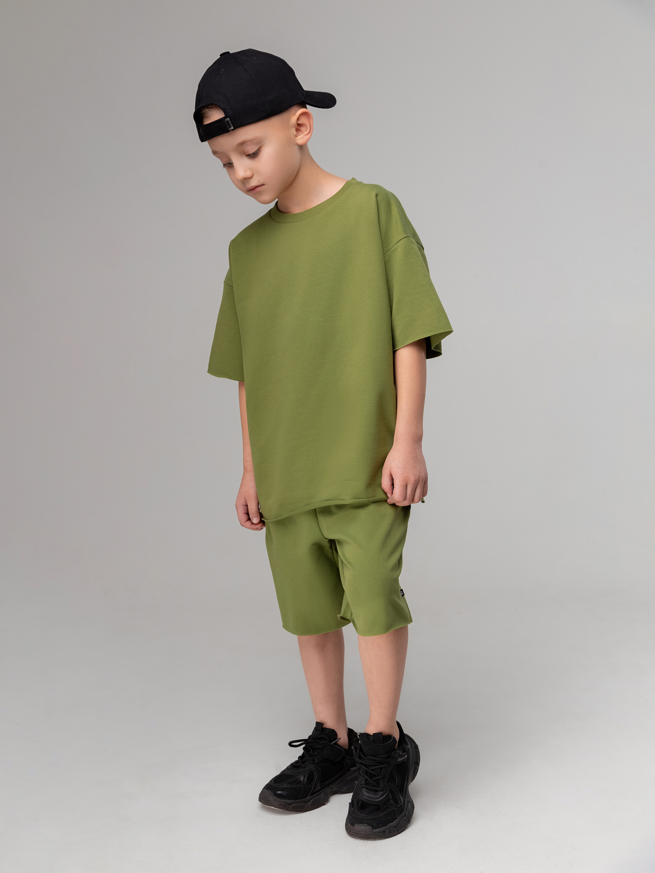 Футболка и шорты Bodo 11-289МU_оливковый - фото 4