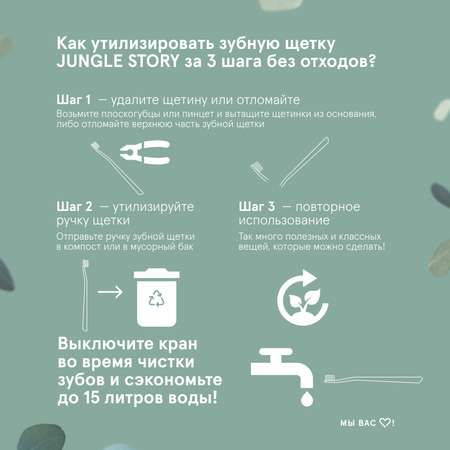 Зубная щетка классическая Jungle Story