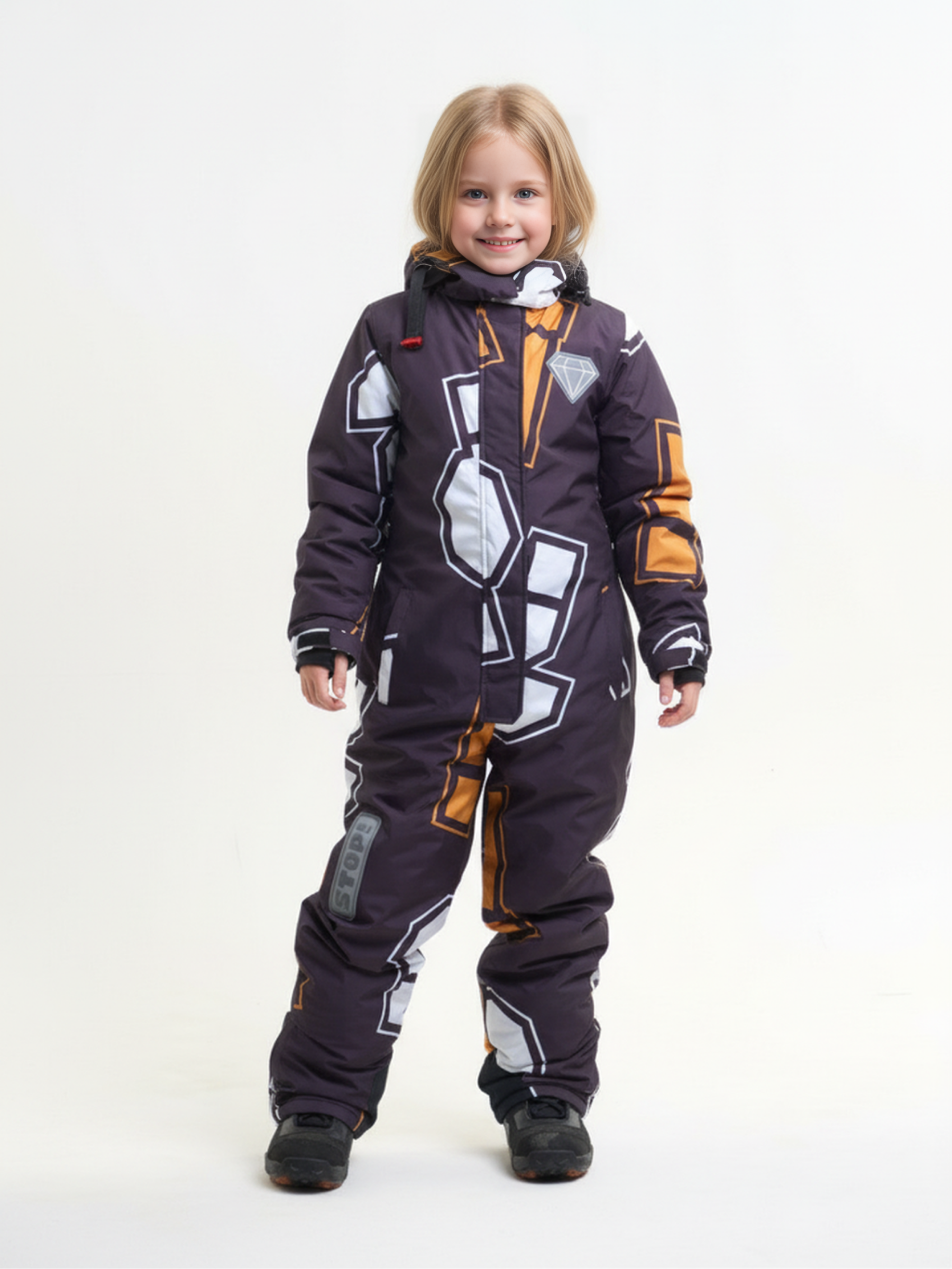 Комбинезон Saimaa GLO-10 черно-оранжевый - фото 1