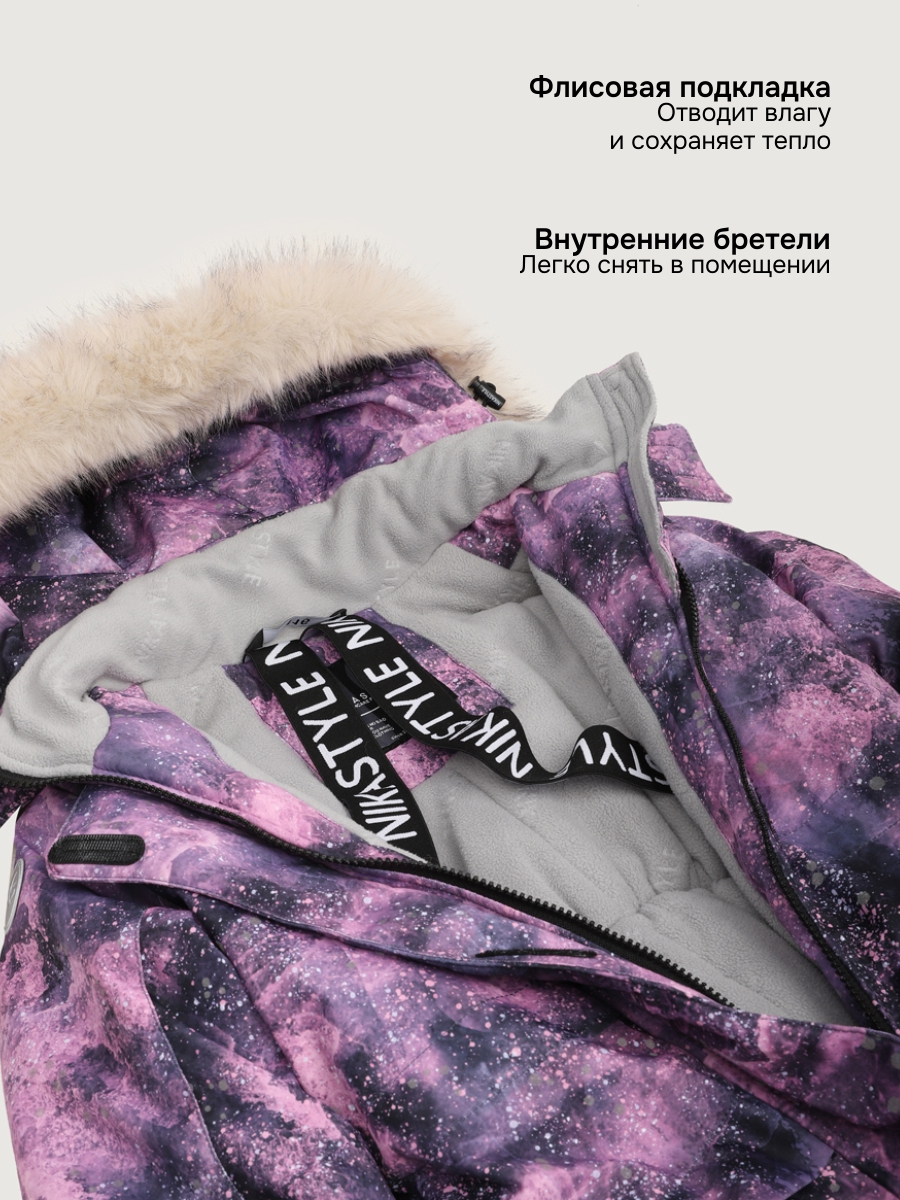 Комбинезон NIKASTYLE 8з3425 сухая роза/графит - фото 6