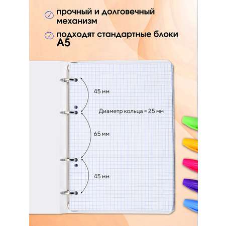 Тетрадь со сменным блоком ПАНДАРОГ клетка 80 лист.