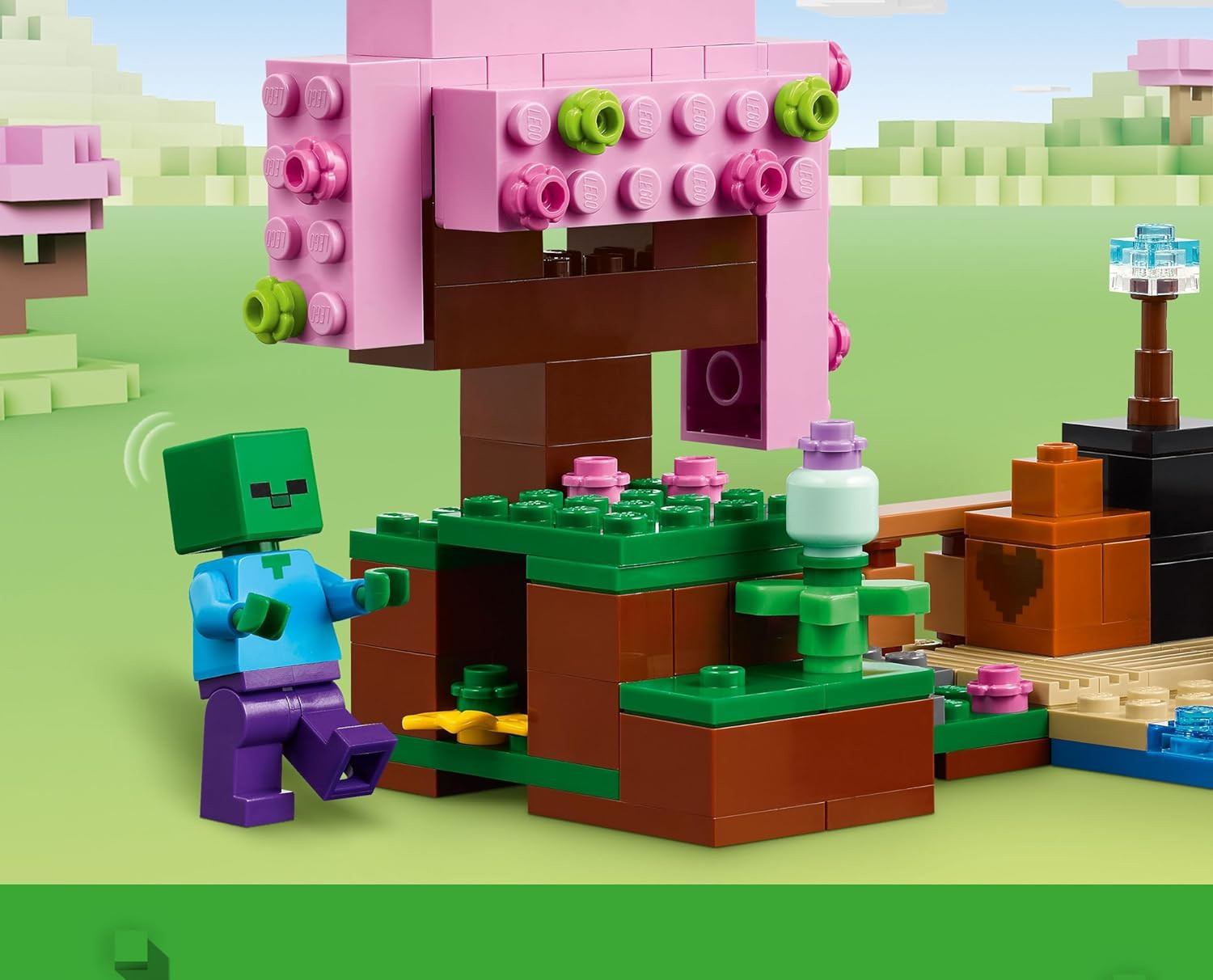 Конструктор LEGO Minecraft Вишневый цветущий сад - фото 9