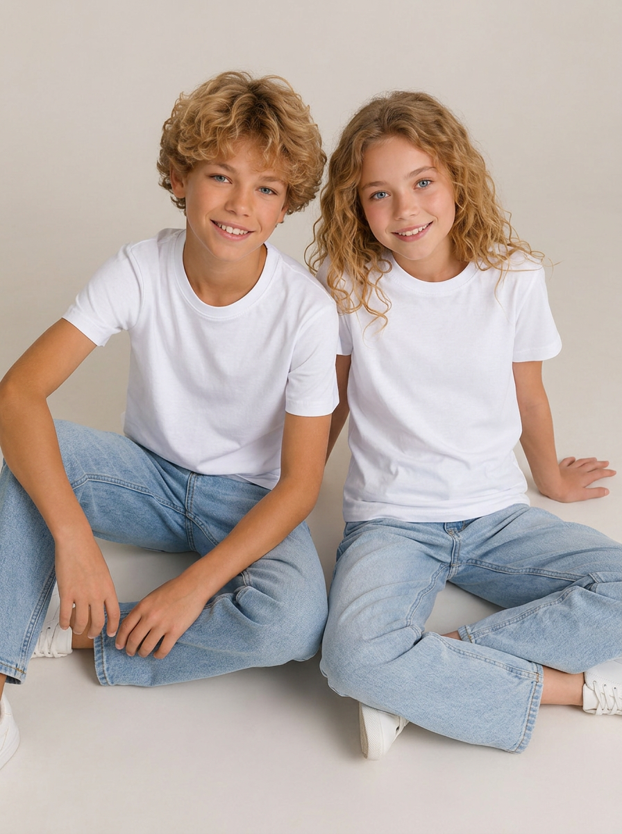 Футболка 2 шт BONITO KIDS Футболка белая 2 шт BK0160N BK0161N 1245N - фото 5
