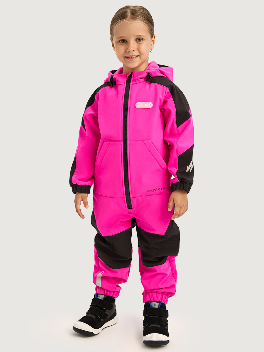 Комбинезон NIKASTYLE 8л15026 фуксия/черный - фото 1