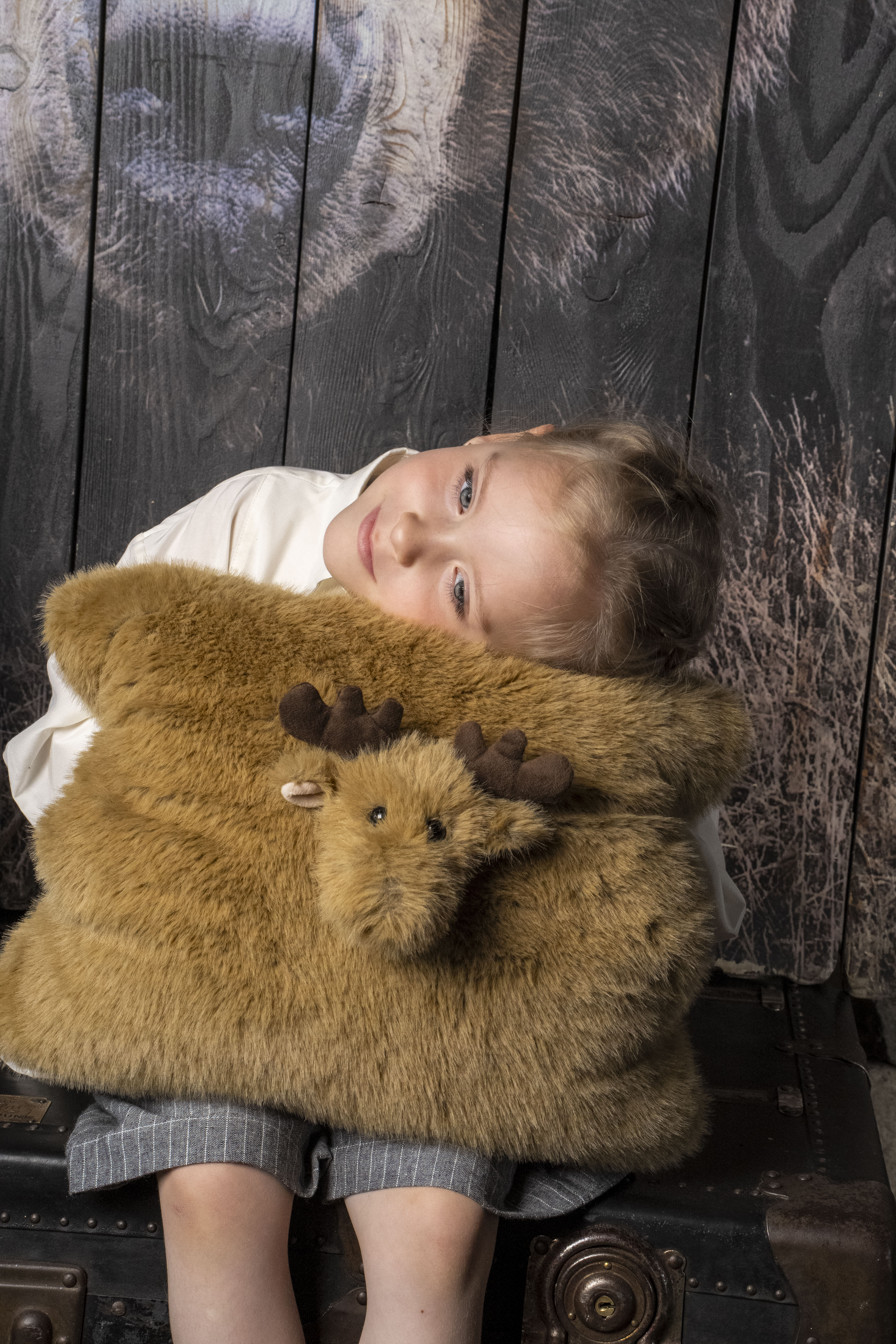 Подушка GULLIVER toys Лось коричневая 32см - фото 7
