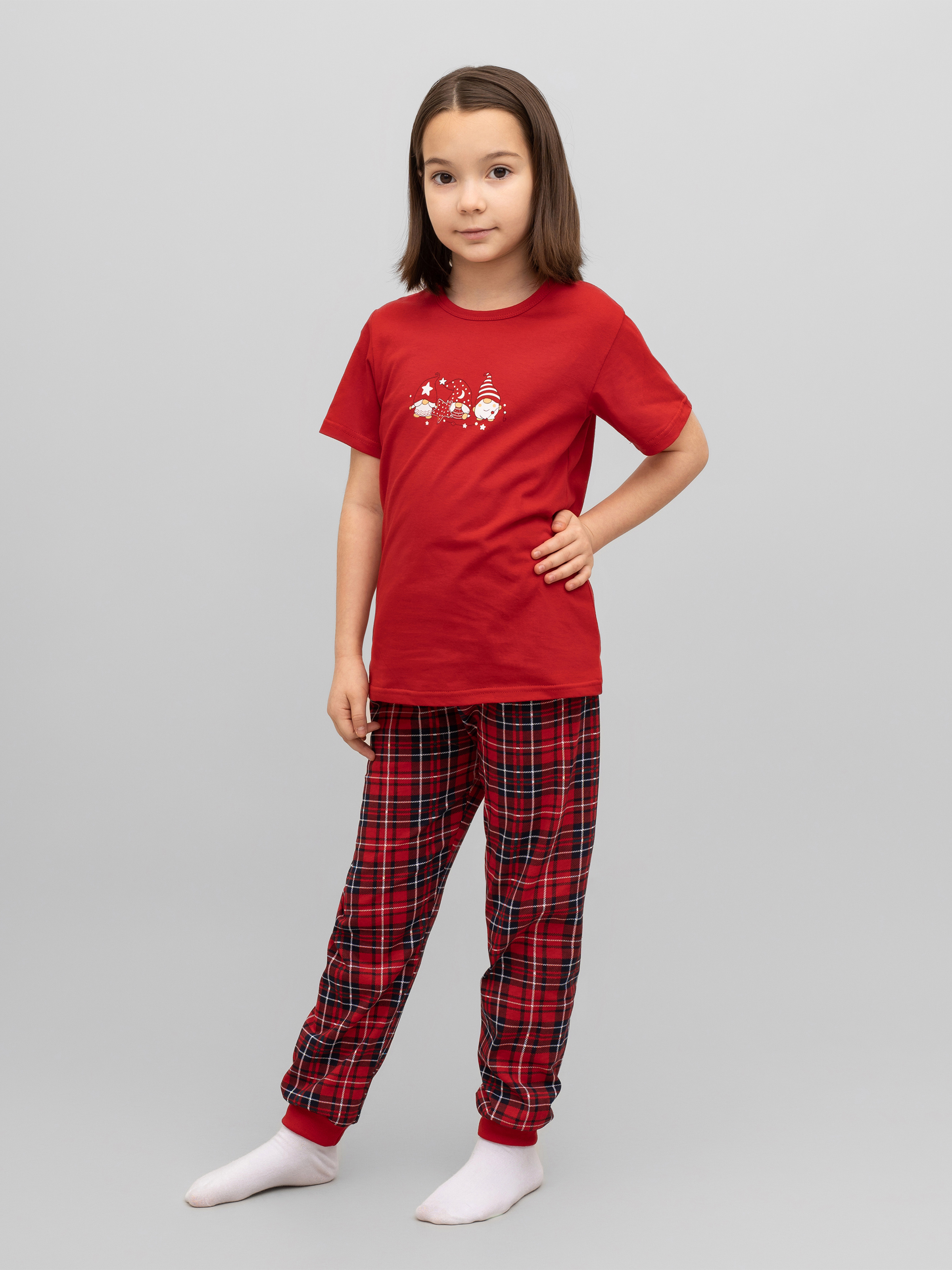 Пижама Утенок 827п красный гномы - фото 22