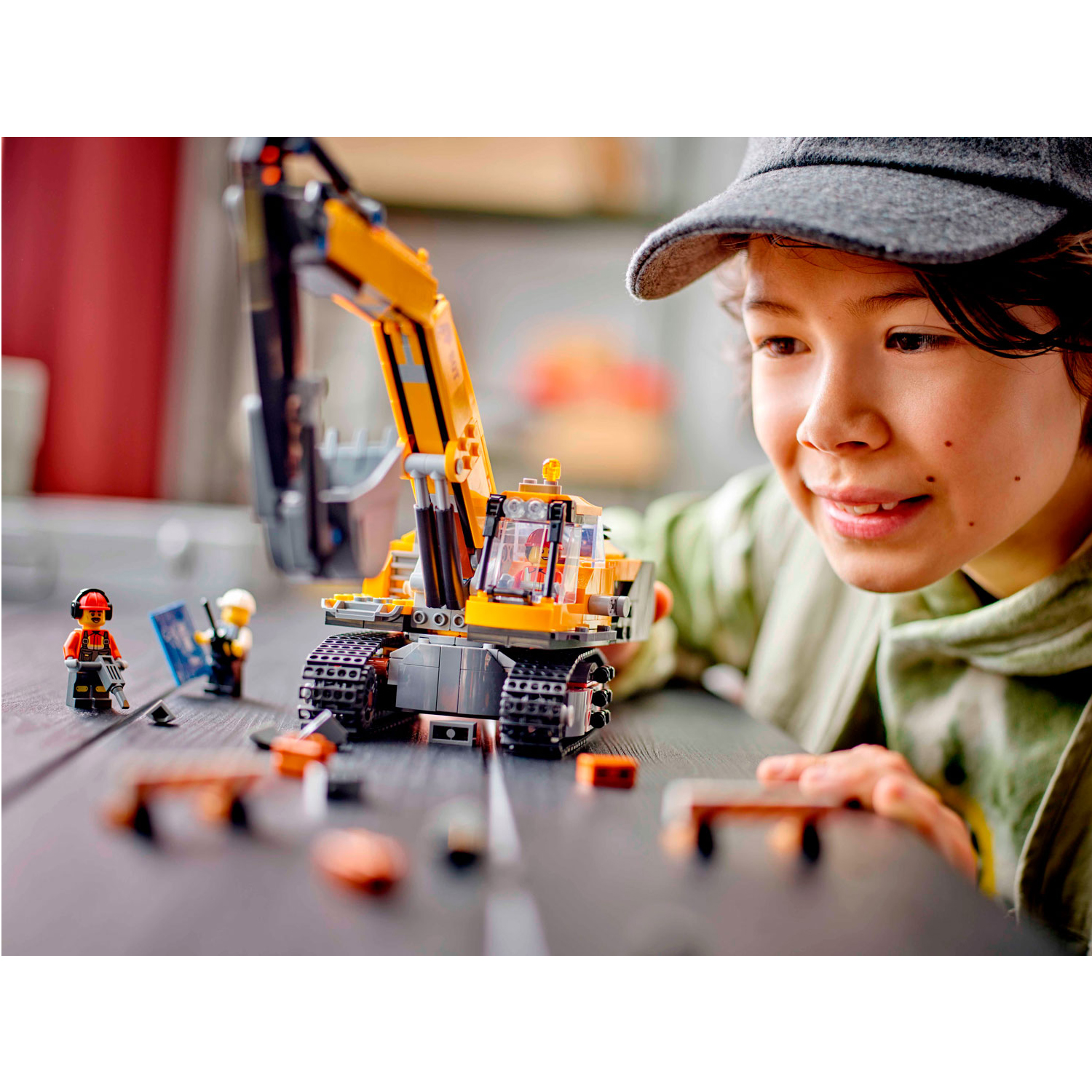 Конструктор LEGO City Строительный экскаватор блочный - фото 9