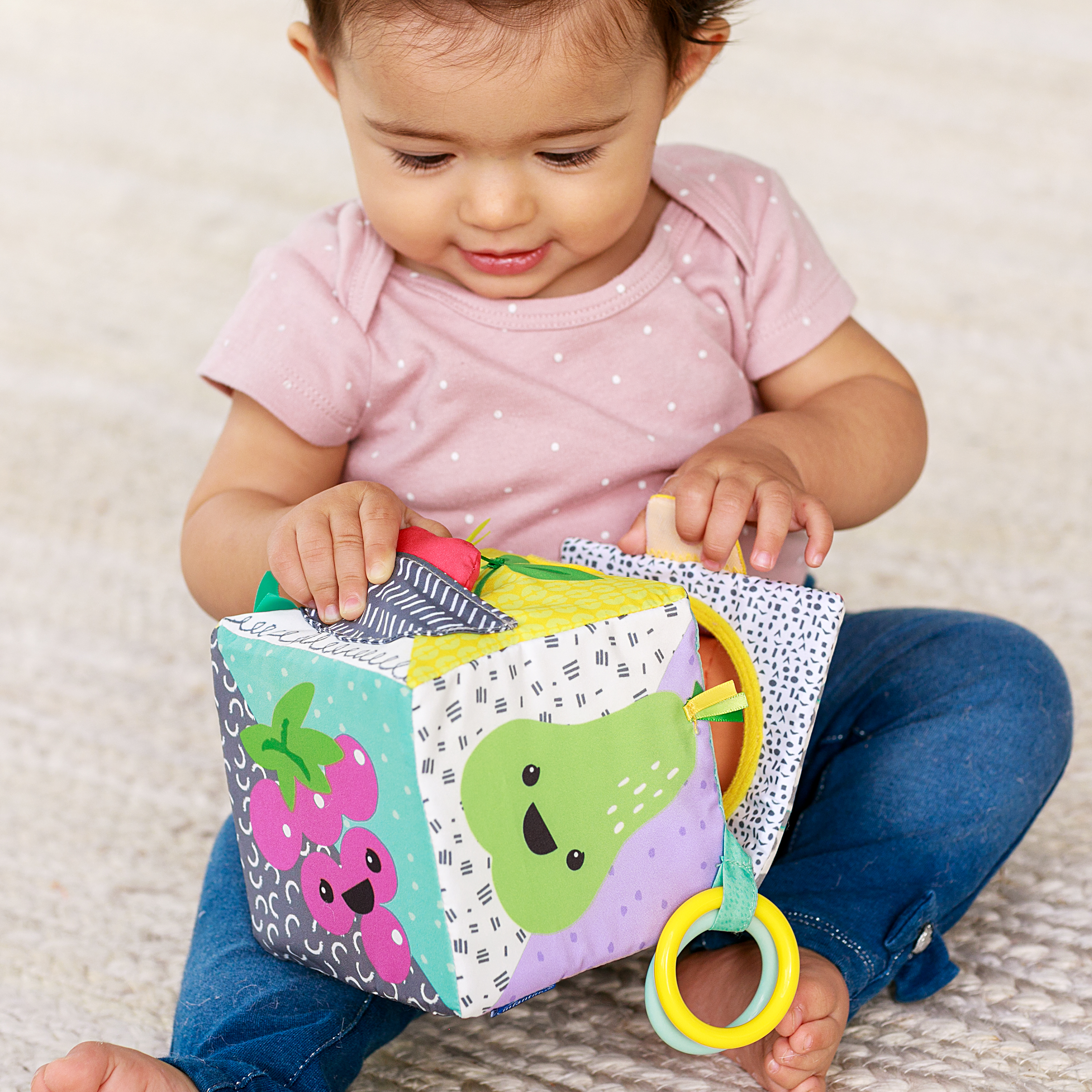 Игрушка INFANTINO кубики Развивающий сенсорный куб - фото 7