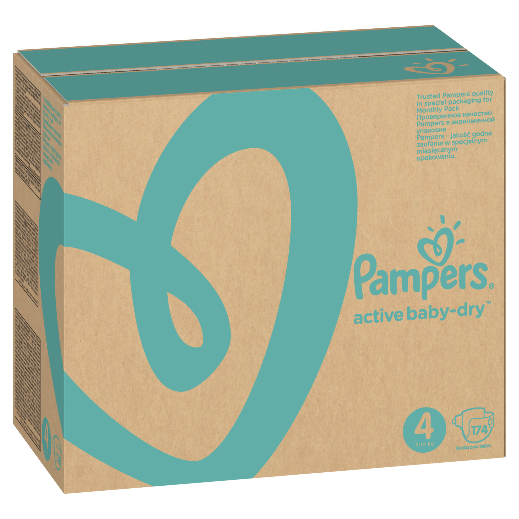 Подгузники Pampers Active Baby-Dry 4 (9-14 кг) 174 шт. - фото 4