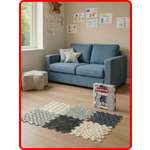 Коврик SPORTO.ONE трансформер Снежная вершина, 6 шт