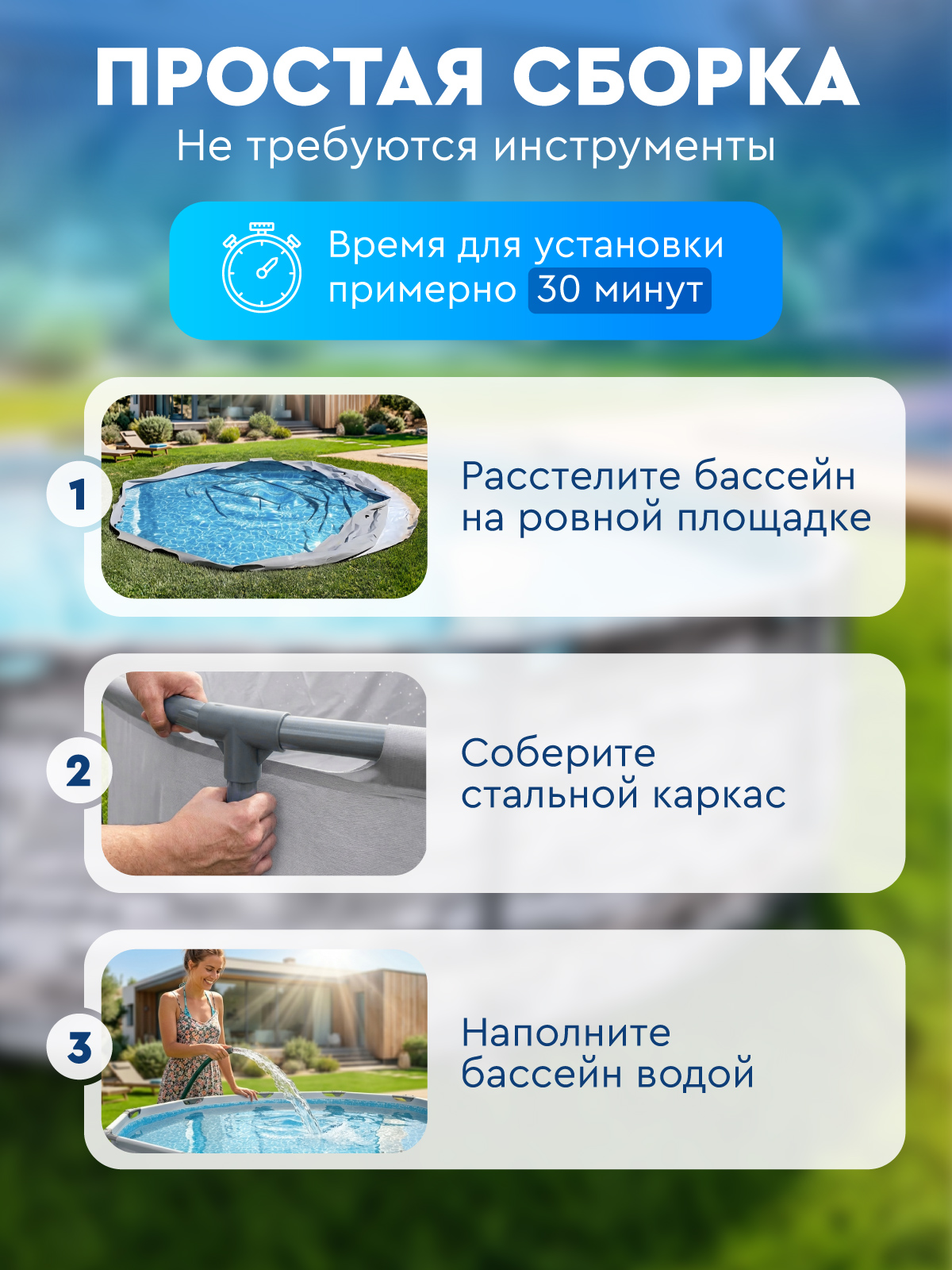 Бассейн Компания Друзей Каркасный - фото 4