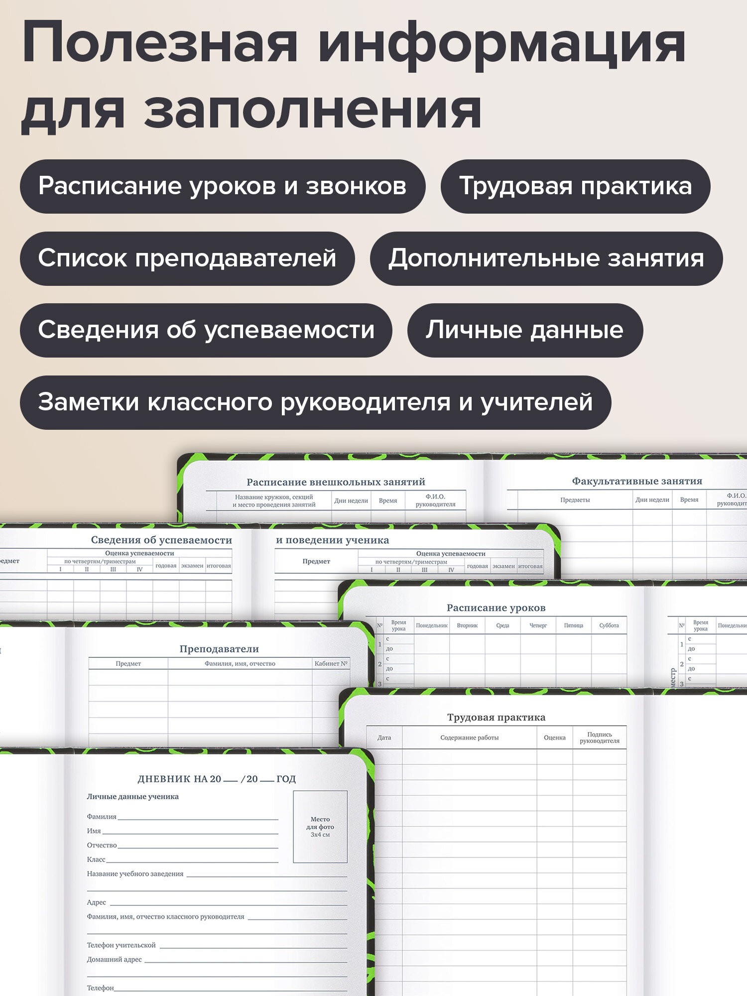 Дневник школьный Brauberg для начальных и младших классов с твердой обложкой - фото 4