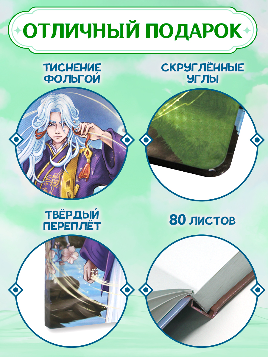 Скетчбук Проф-Пресс блокнот В стиле Genshin Impact А5 80 лист. 1 шт. - фото 2