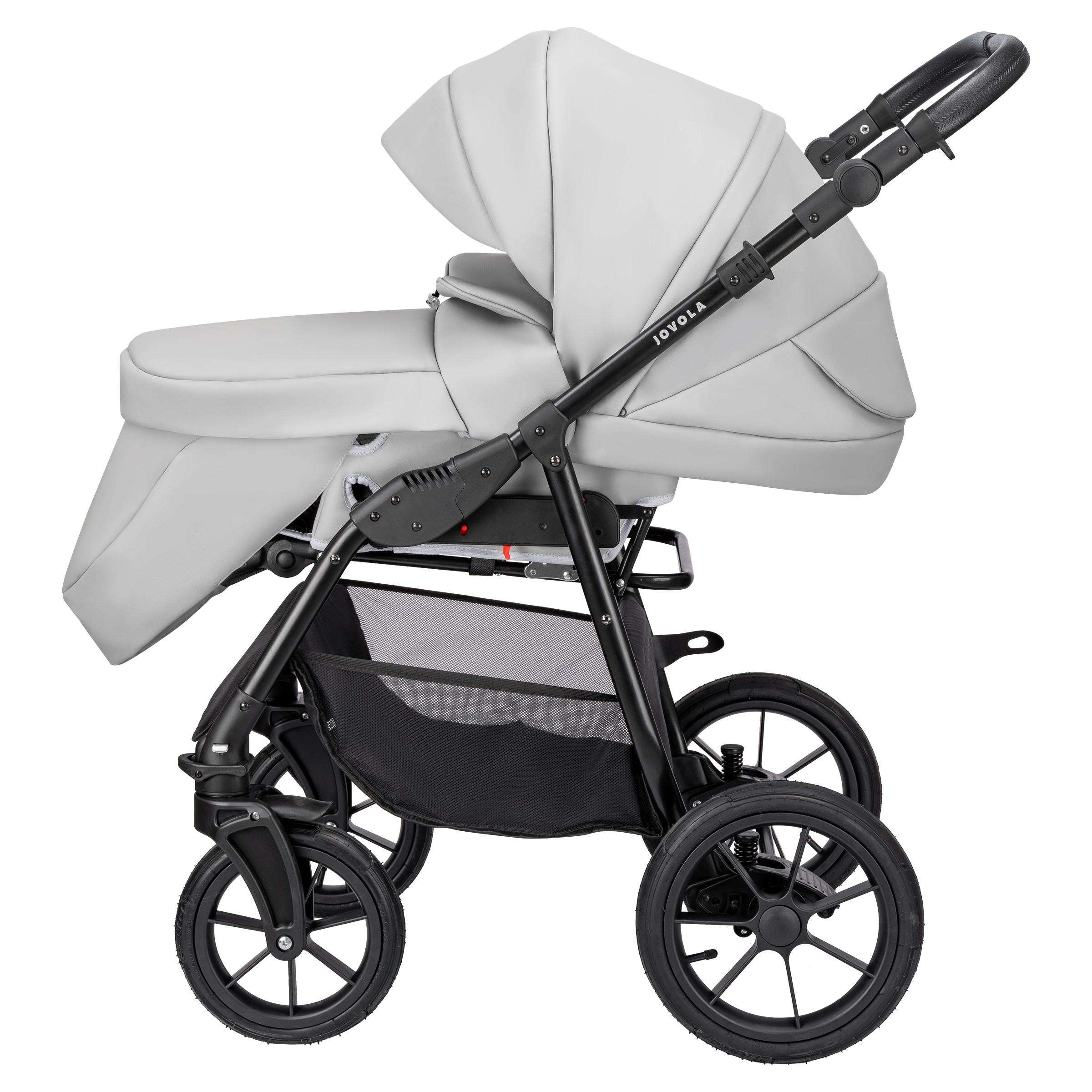 Коляска 2в1 JOVOLA Tessa Eco серый - фото 13