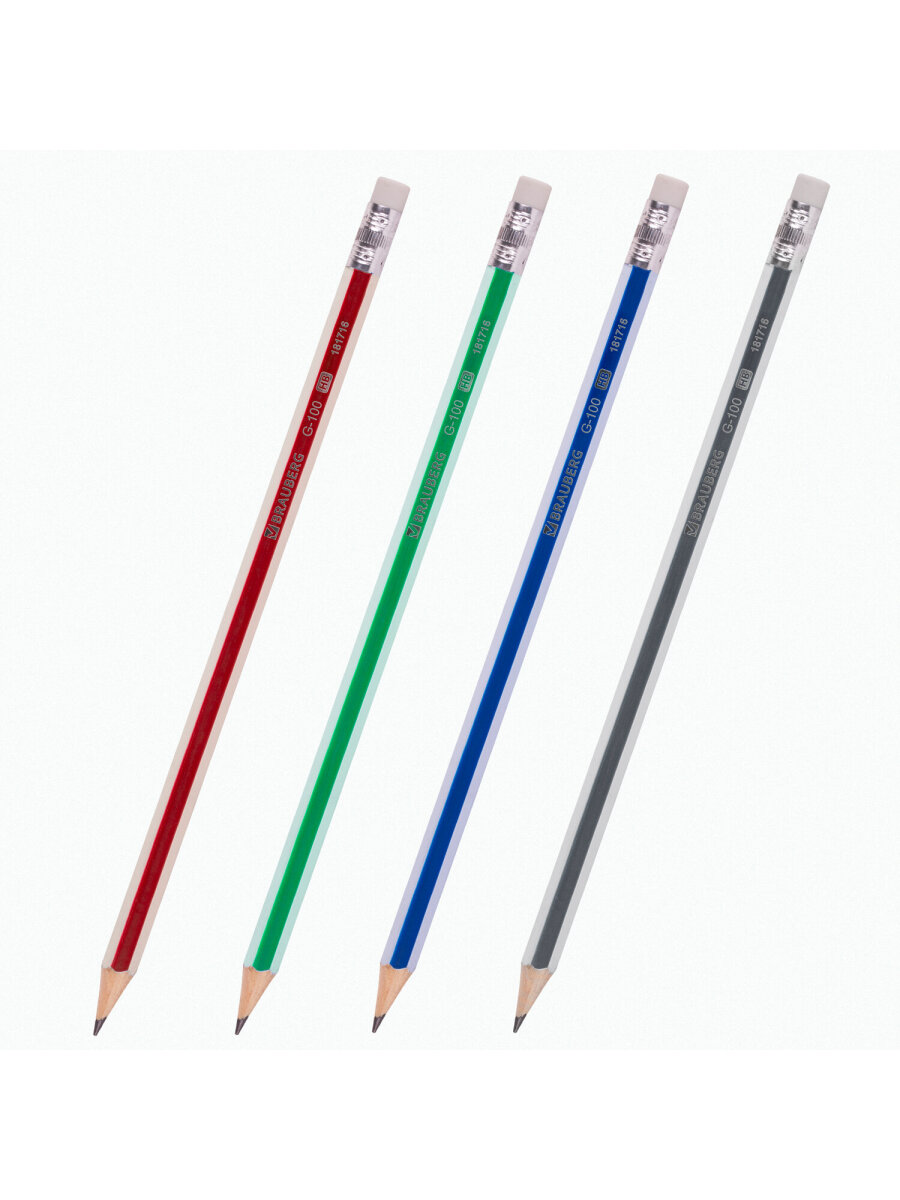 Карандаши чернографитные Brauberg 12 шт. - фото 7