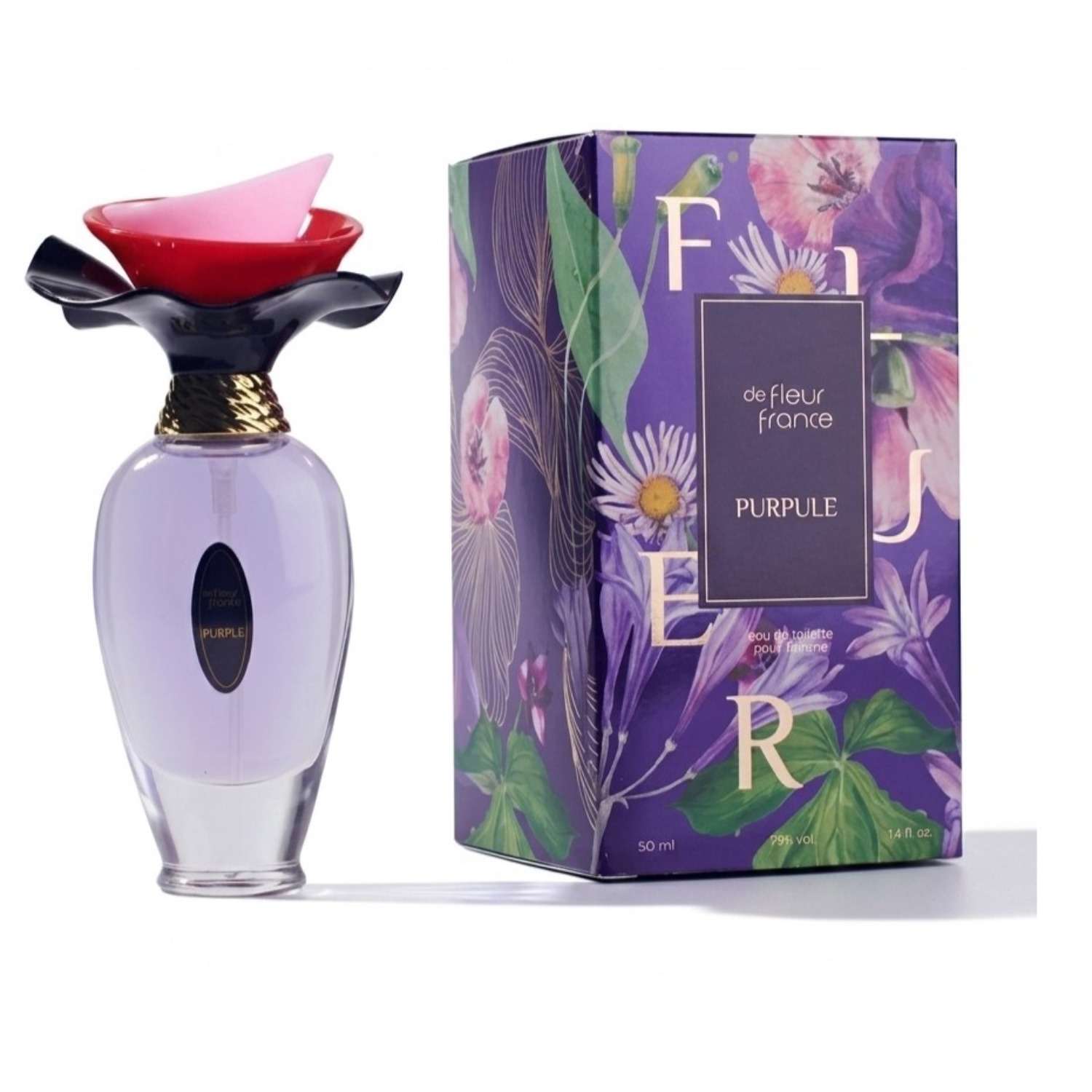 Туалетная вода для женщин Ponti Parfum Fleur De France Purple 50мл - фото 1