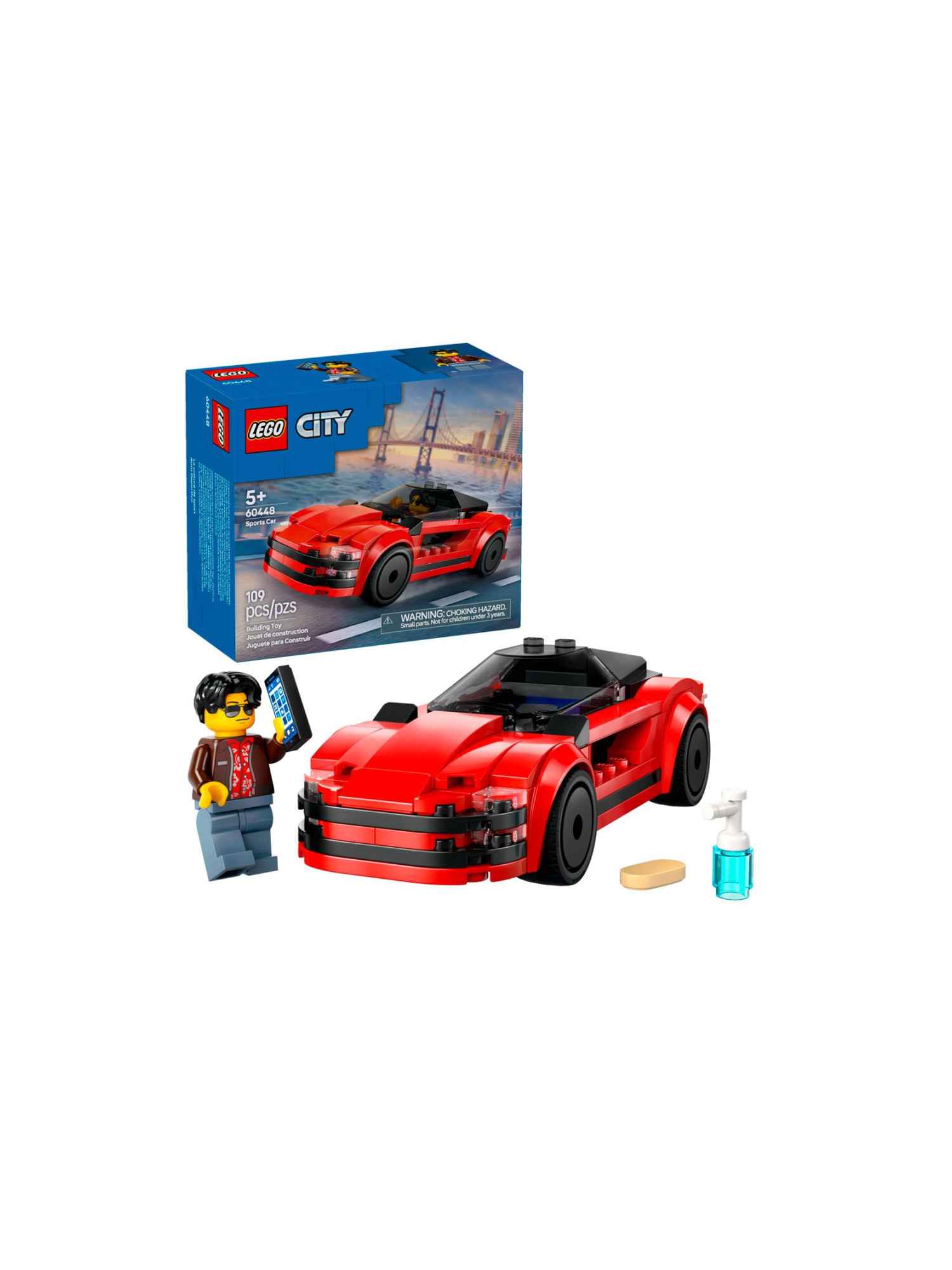 Конструктор LEGO City Красный спортивный автомобиль 109 дет. - фото 2