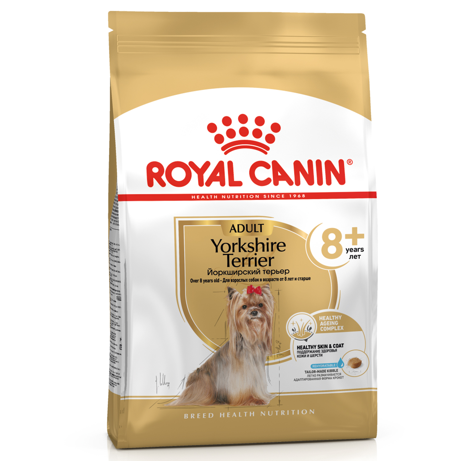 Корм для собак ROYAL CANIN породы йоркширский терьер 8+ пожилые 500г - фото 2