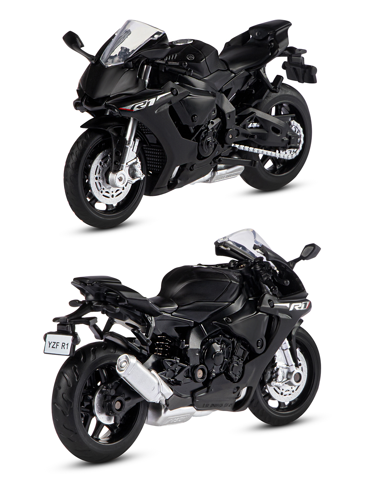 Мотоцикл АВТОпанорама Yamaha YZF R1 1:18 JB1251771 - фото 9