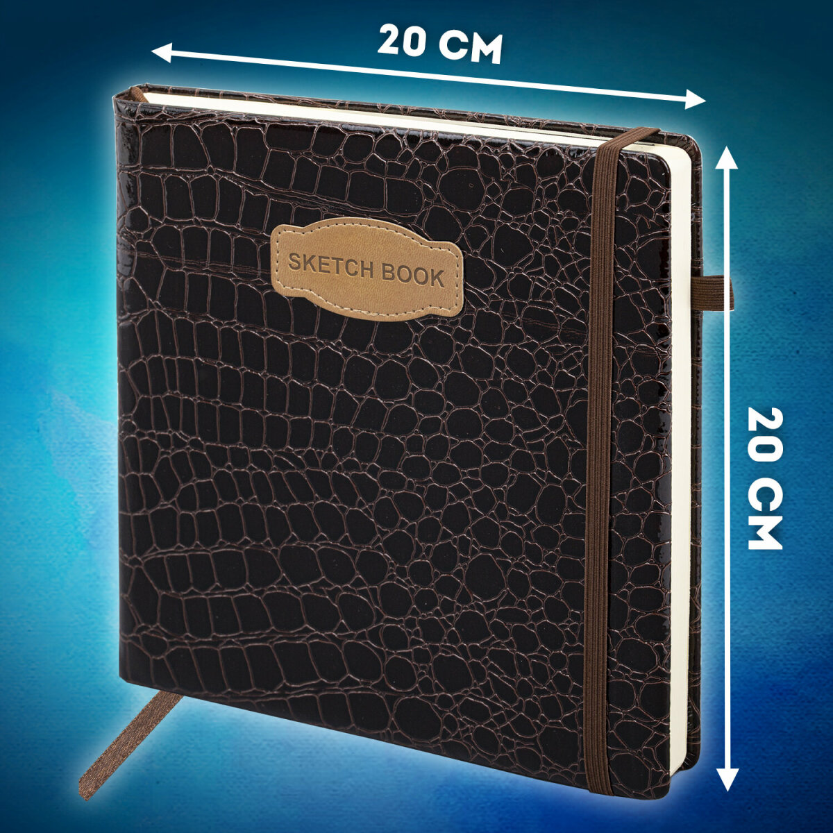 Скетчбук для рисования BRAUBERG блокнот для скетчинга 80 листов 20x20 см - фото 4