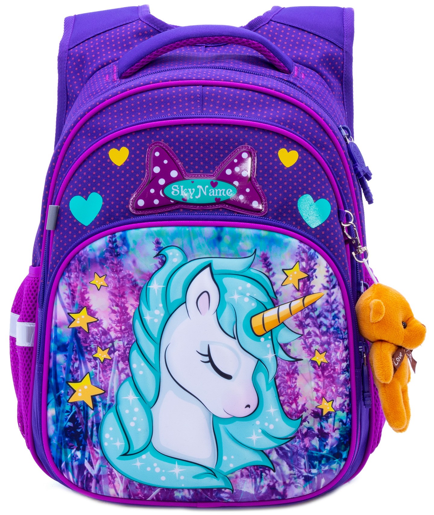 Рюкзак SkyName 17л анатомическая спинка+мишка - фото 2