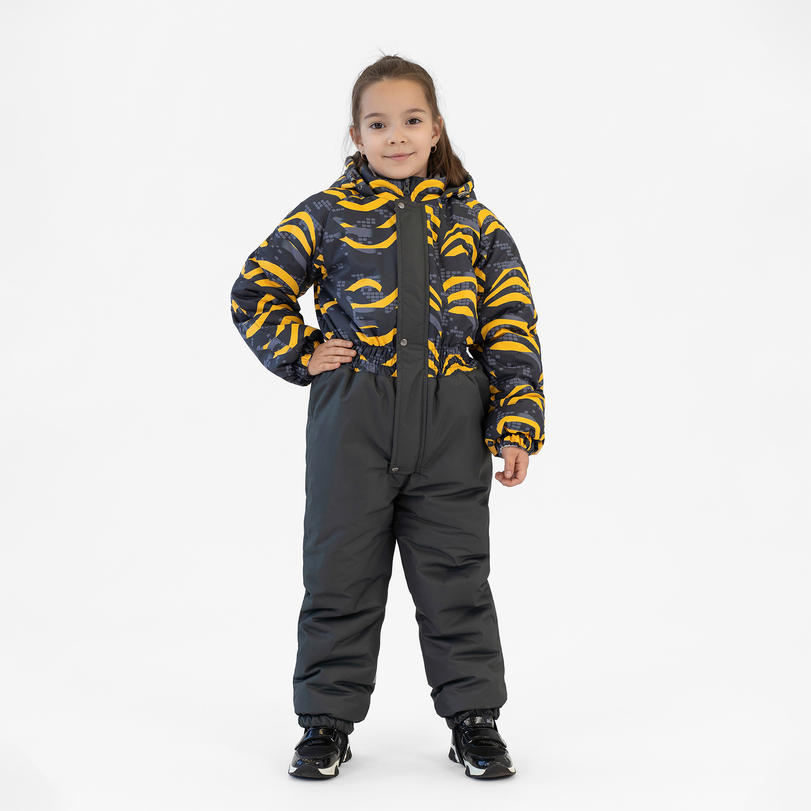 Комбинезон Arctic kids 30-011 желто-серый - фото 33
