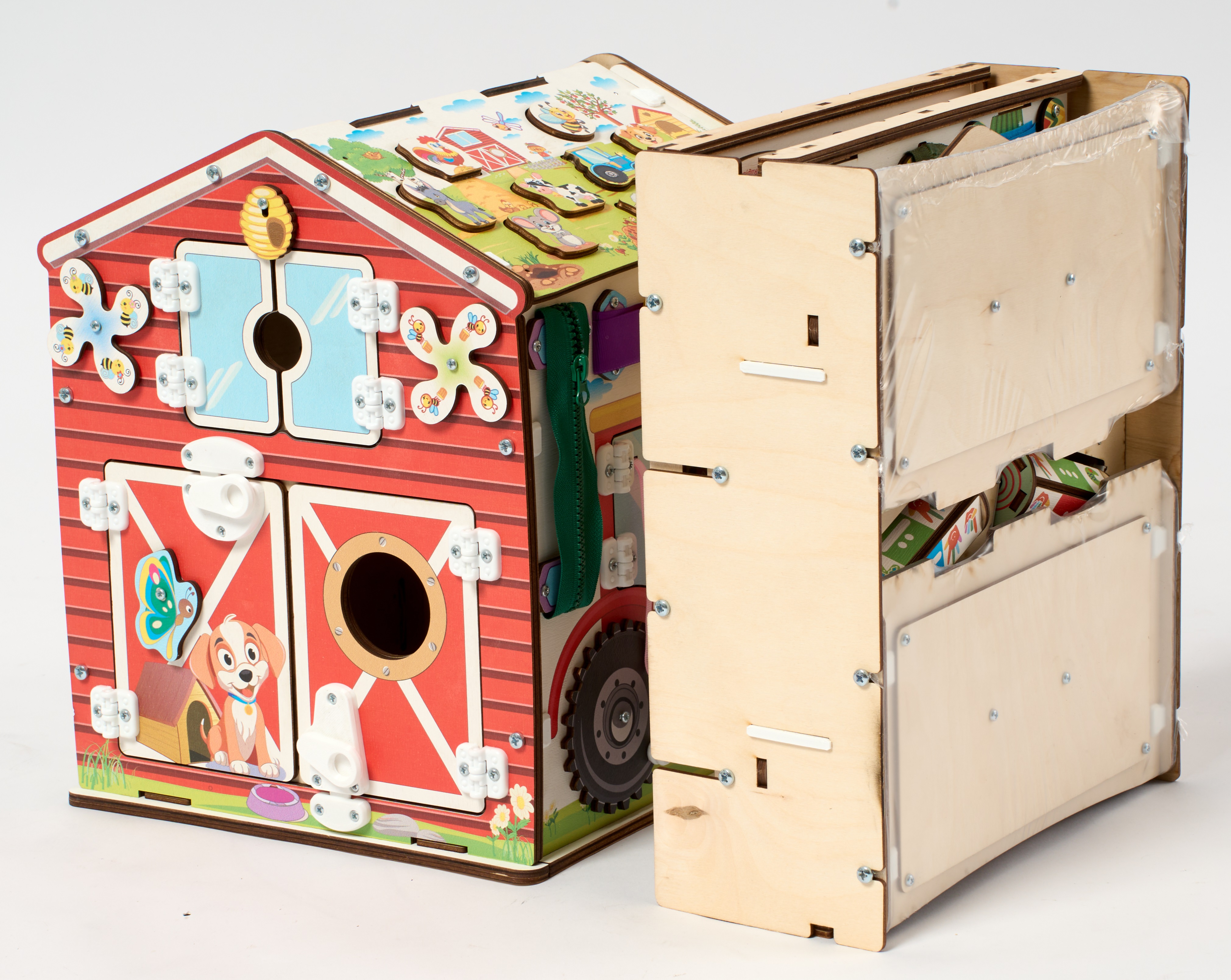 Игрушка MyKiddyQuest бизиборд Ферма - фото 9