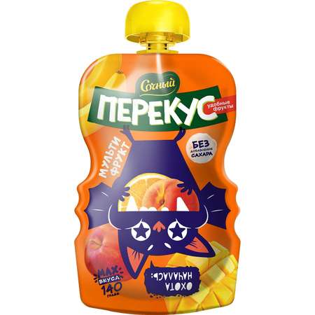 Пюре Сочный перекус мультифрукт 140г с 6месяцев