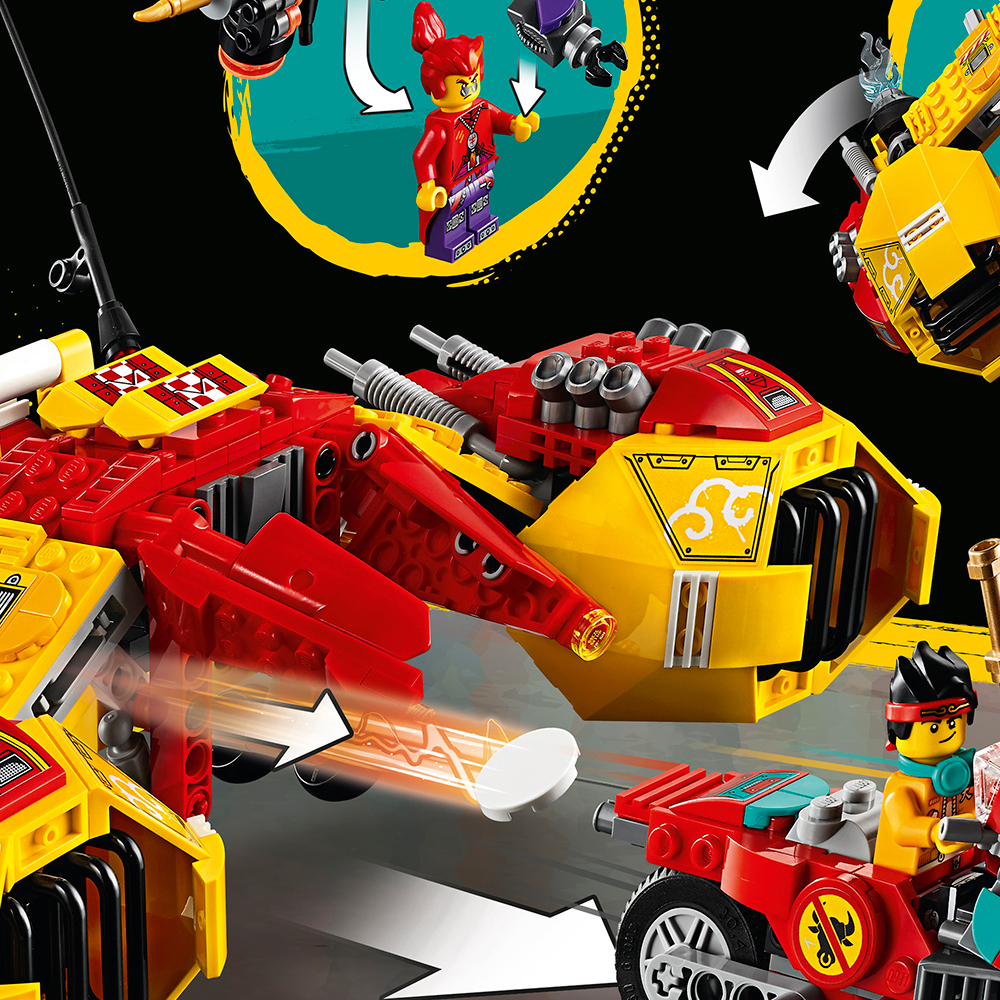 Конструктор LEGO Monkie kid Самолёт Манки Кида 80008 609 дет. - фото 2